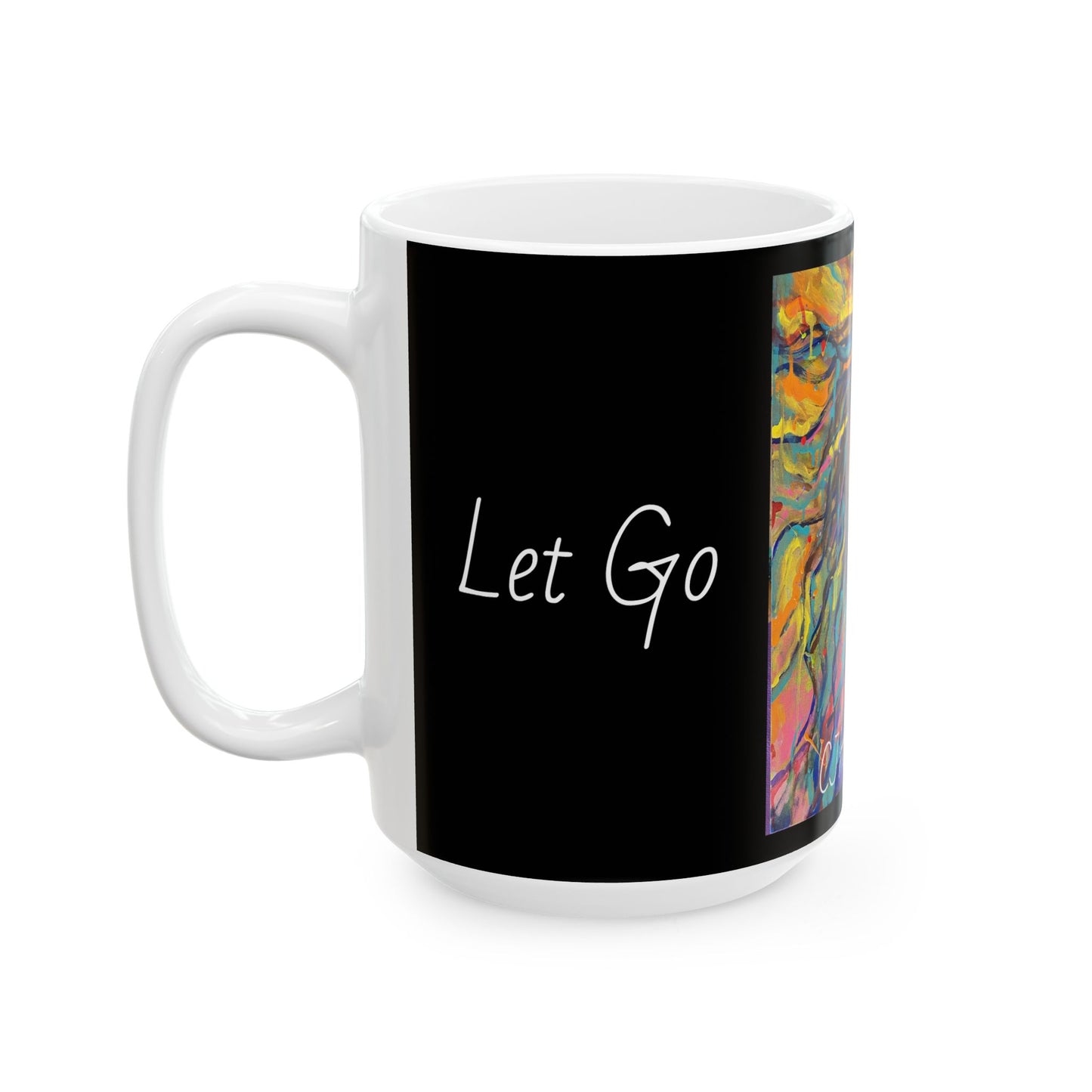 Let Go, Let's Go! Black Ceramic Mug, (11oz, 15oz)