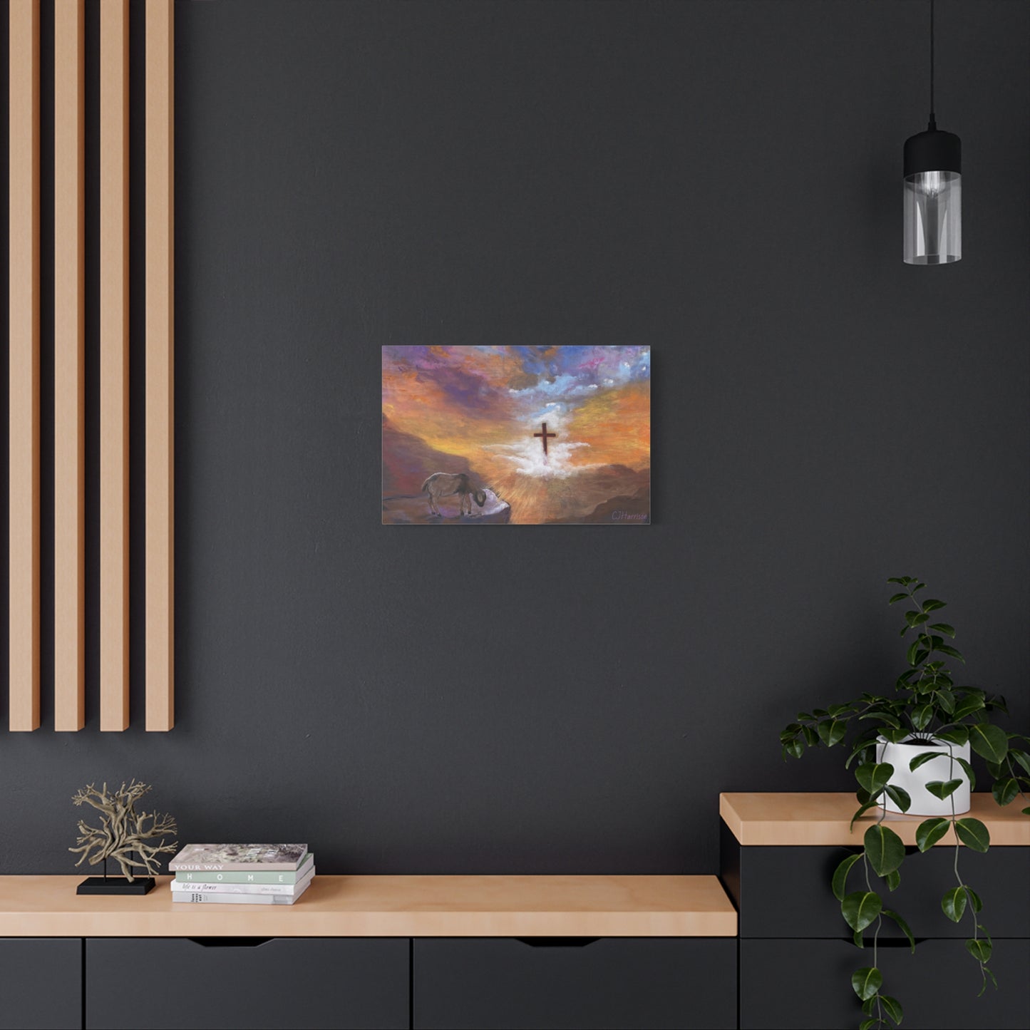 The Substitute, Lamb and Cross> Canvas Wall Art