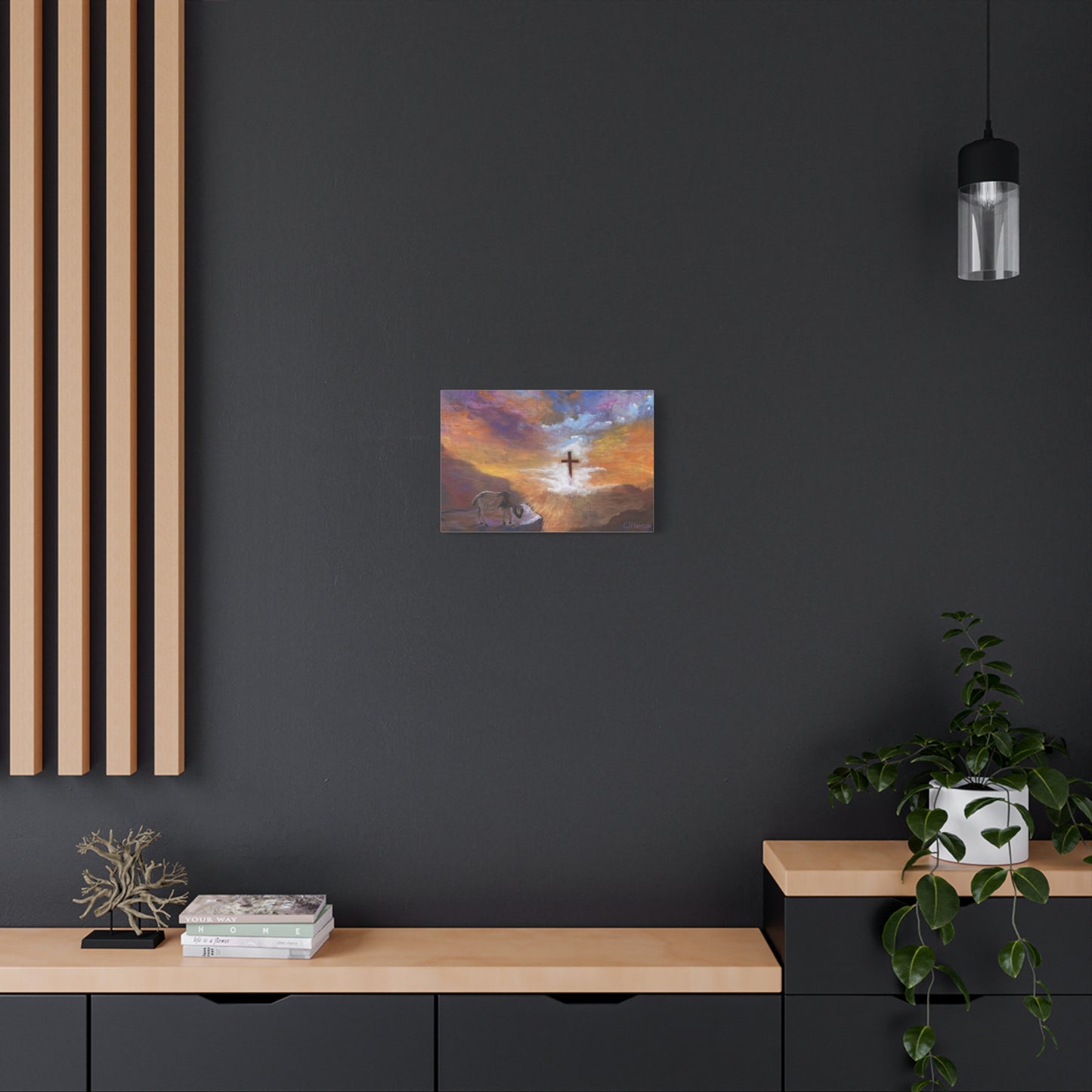 The Substitute, Lamb and Cross> Canvas Wall Art