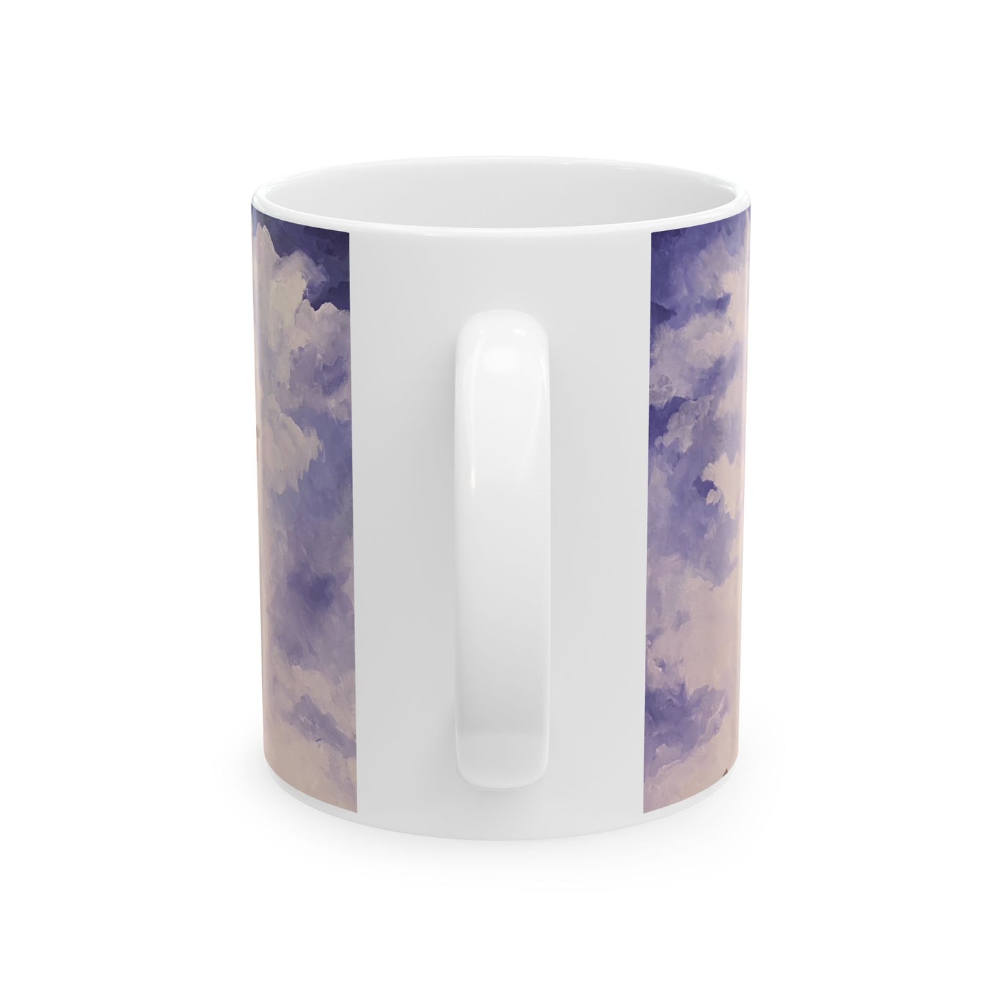 RISE , White Ceramic Mug, (11oz, 15oz)