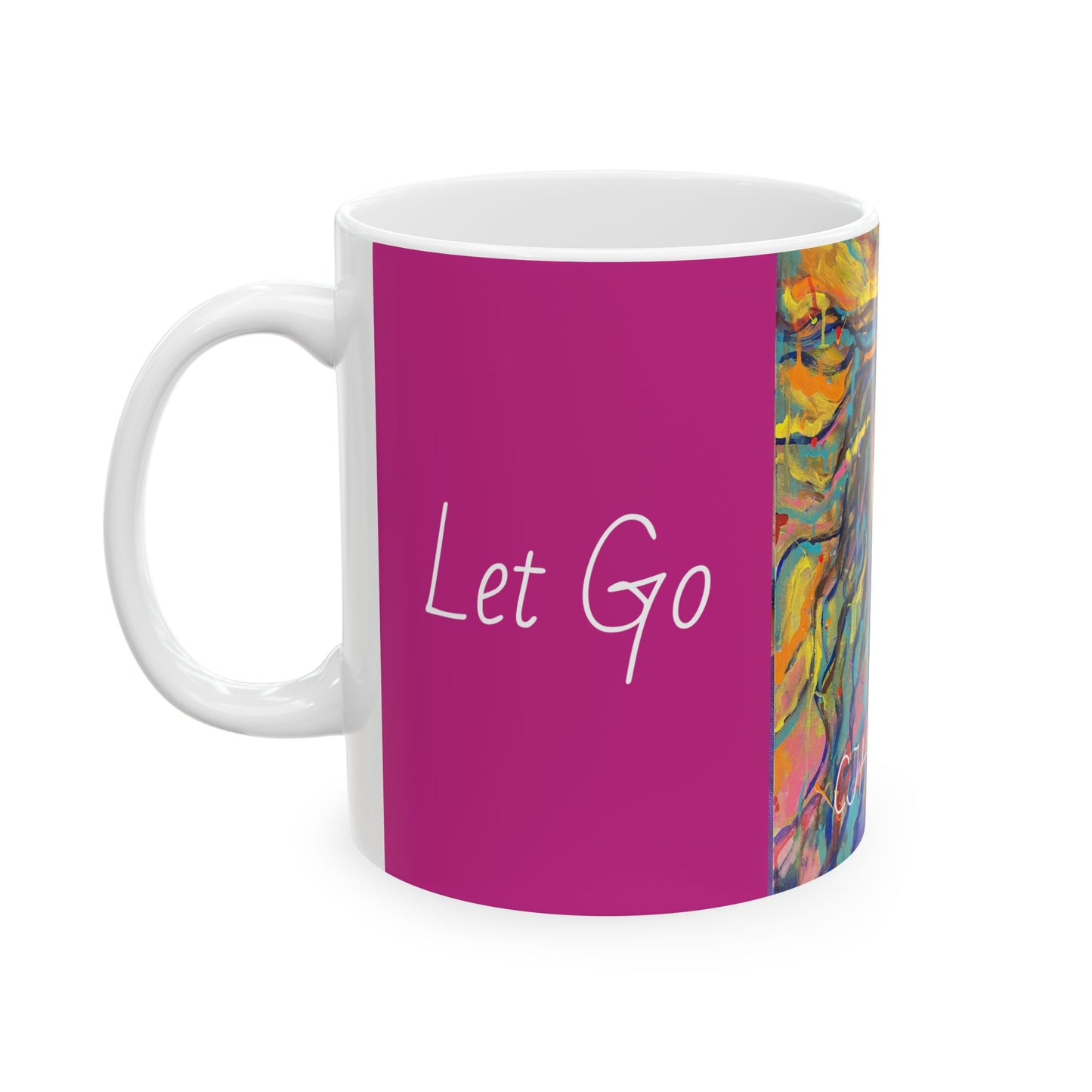 Let Go, Let's Go! Hot Pink, Ceramic Mug, (11oz, 15oz)