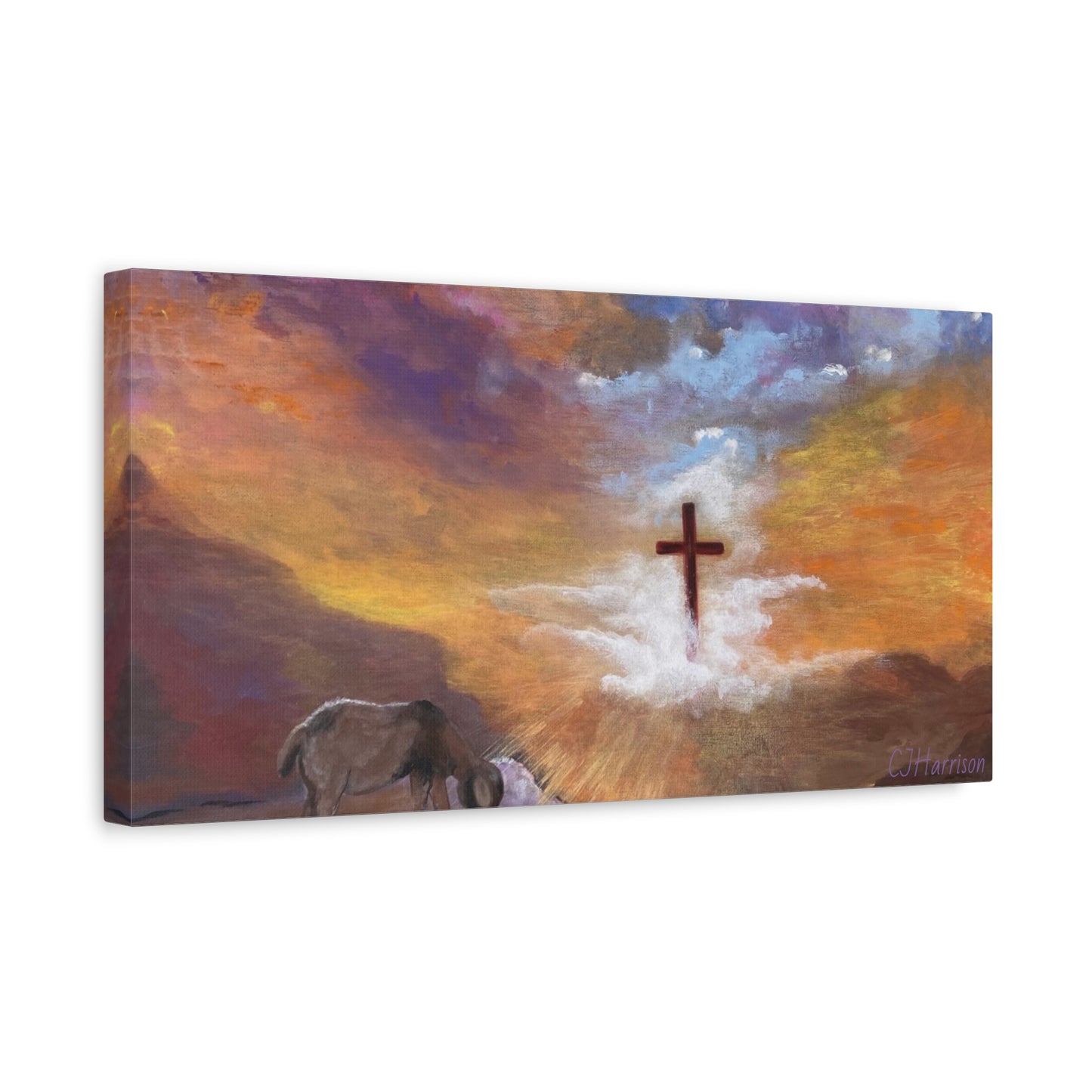 The Substitute, Lamb and Cross> Canvas Wall Art