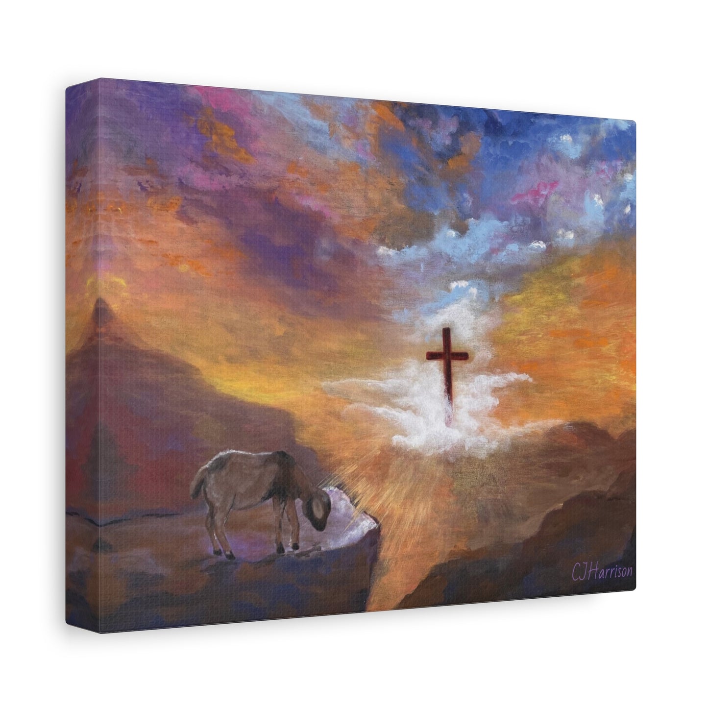 The Substitute, Lamb and Cross> Canvas Wall Art