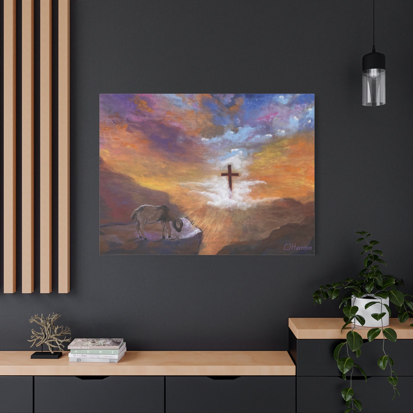 The Substitute, Lamb and Cross> Canvas Wall Art