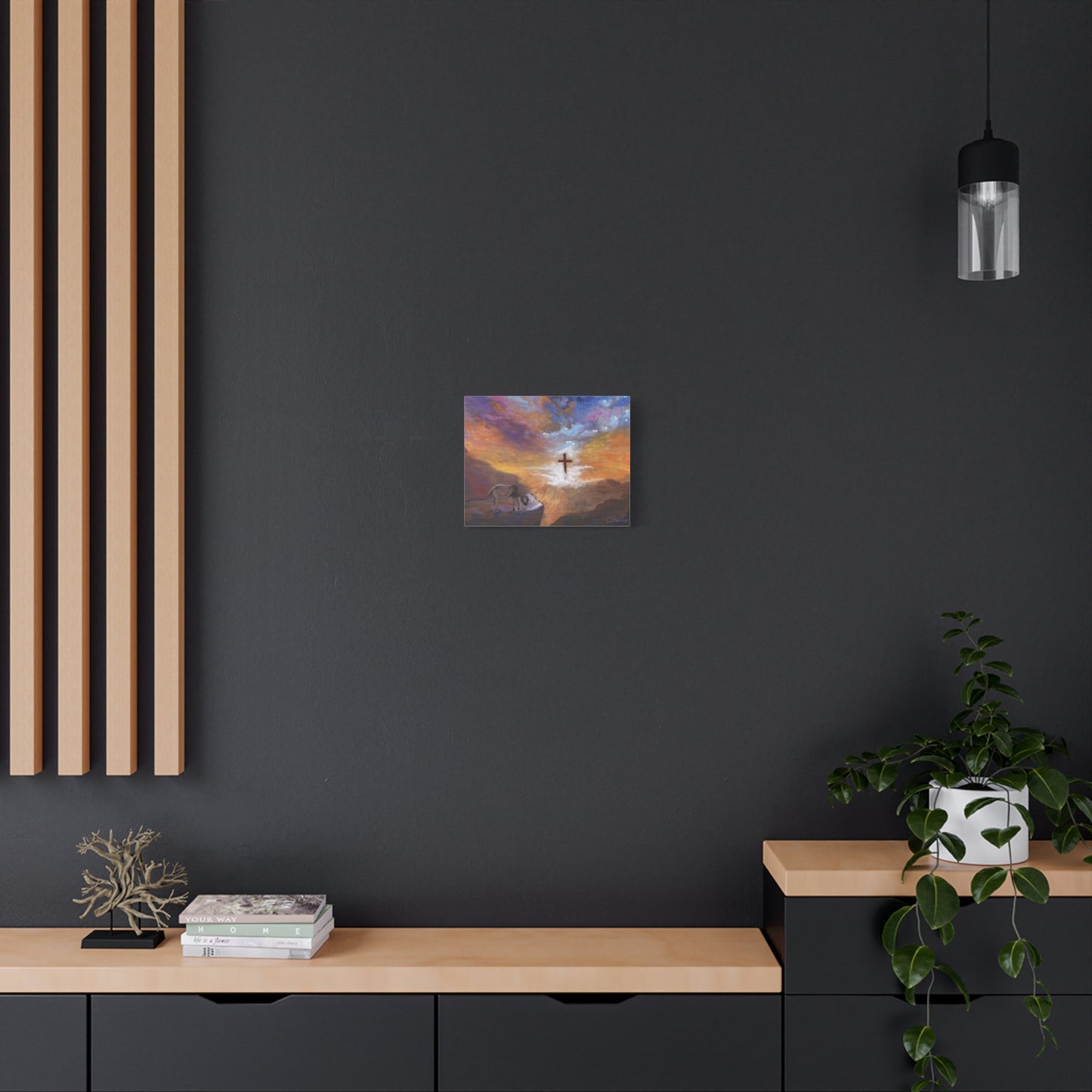 The Substitute, Lamb and Cross> Canvas Wall Art