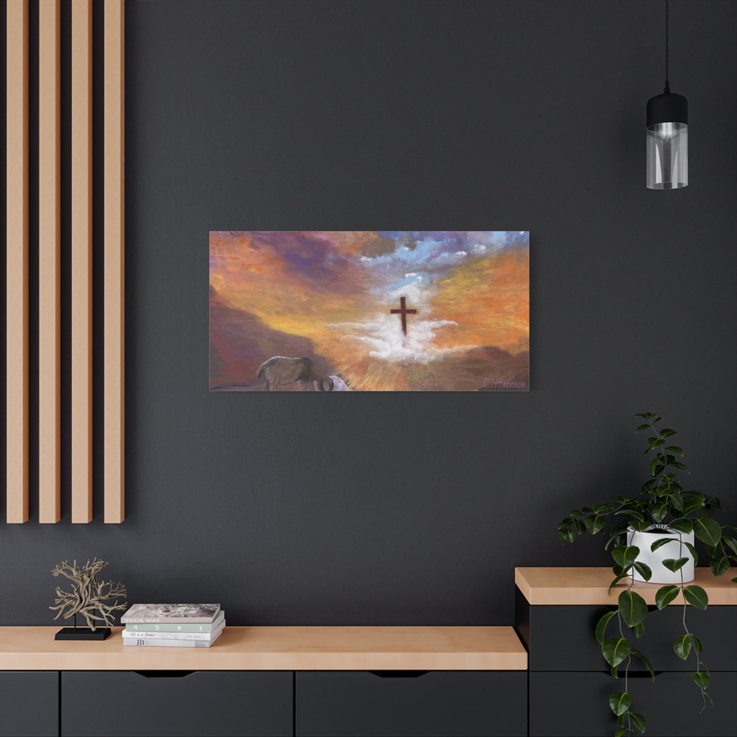 The Substitute, Lamb and Cross> Canvas Wall Art