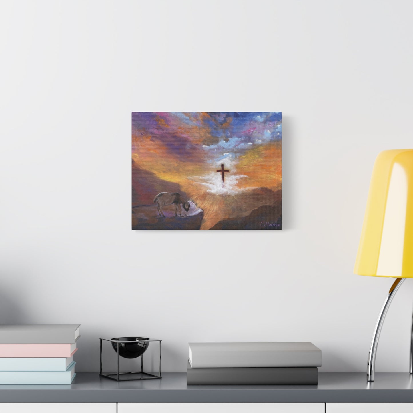 The Substitute, Lamb and Cross> Canvas Wall Art
