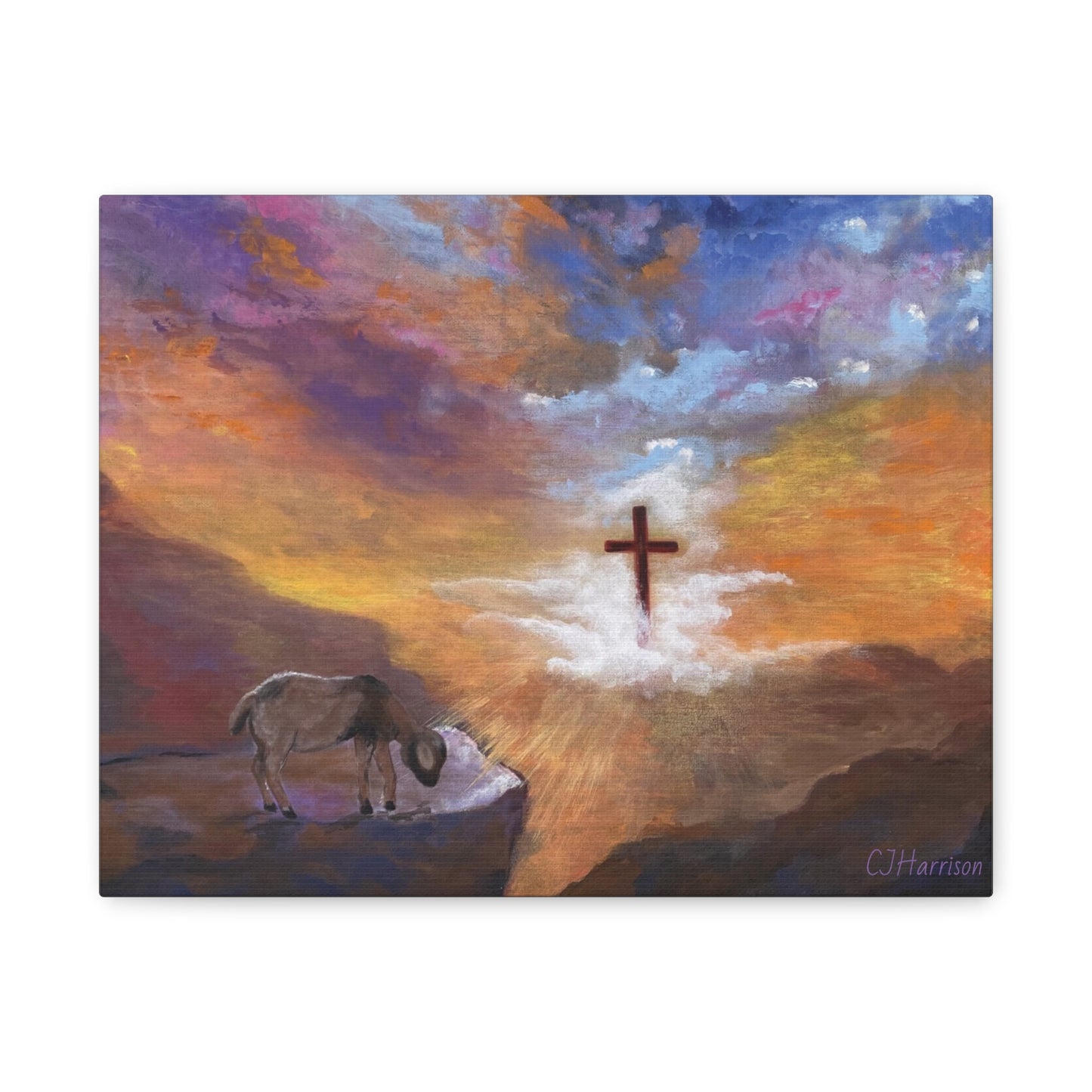 The Substitute, Lamb and Cross> Canvas Wall Art