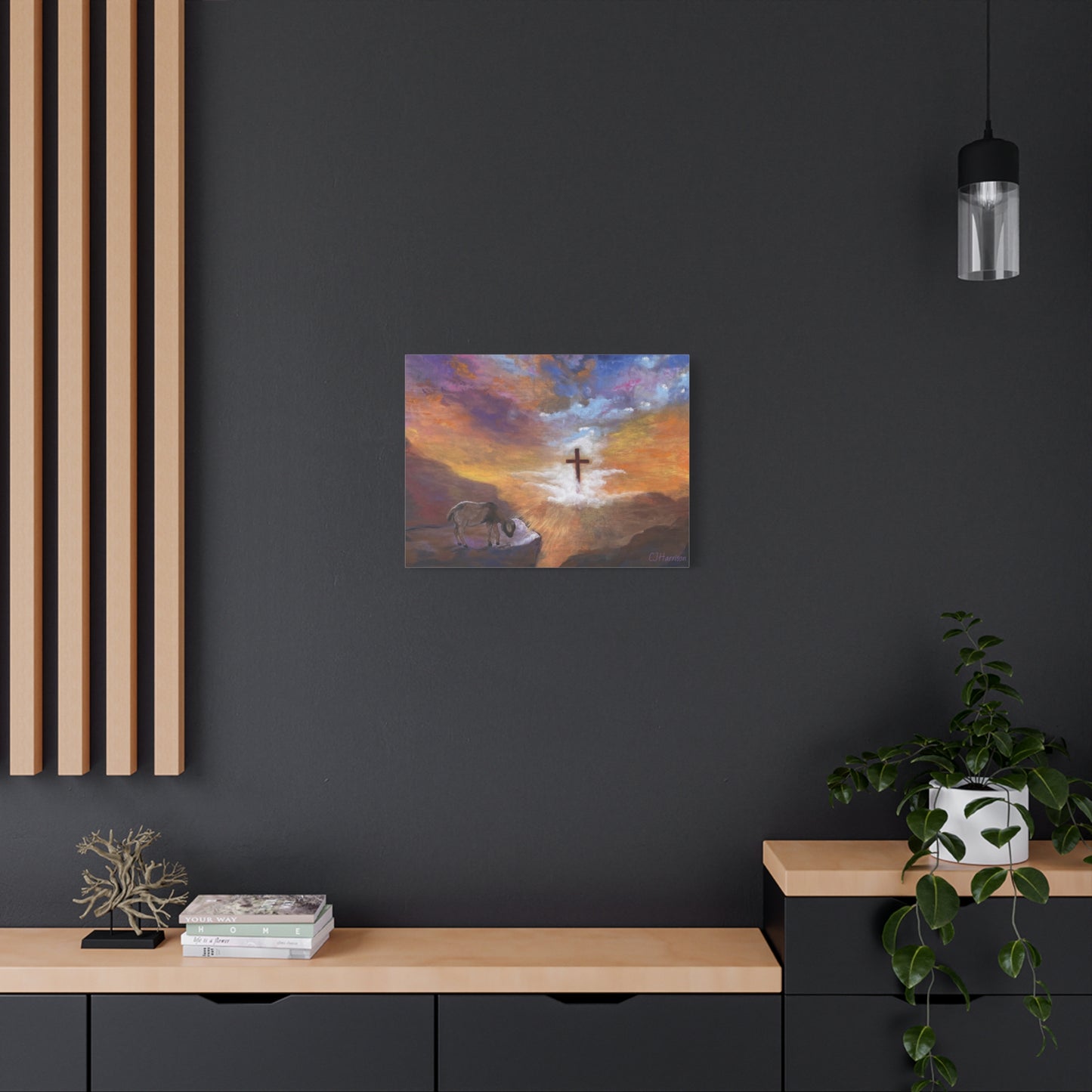 The Substitute, Lamb and Cross> Canvas Wall Art