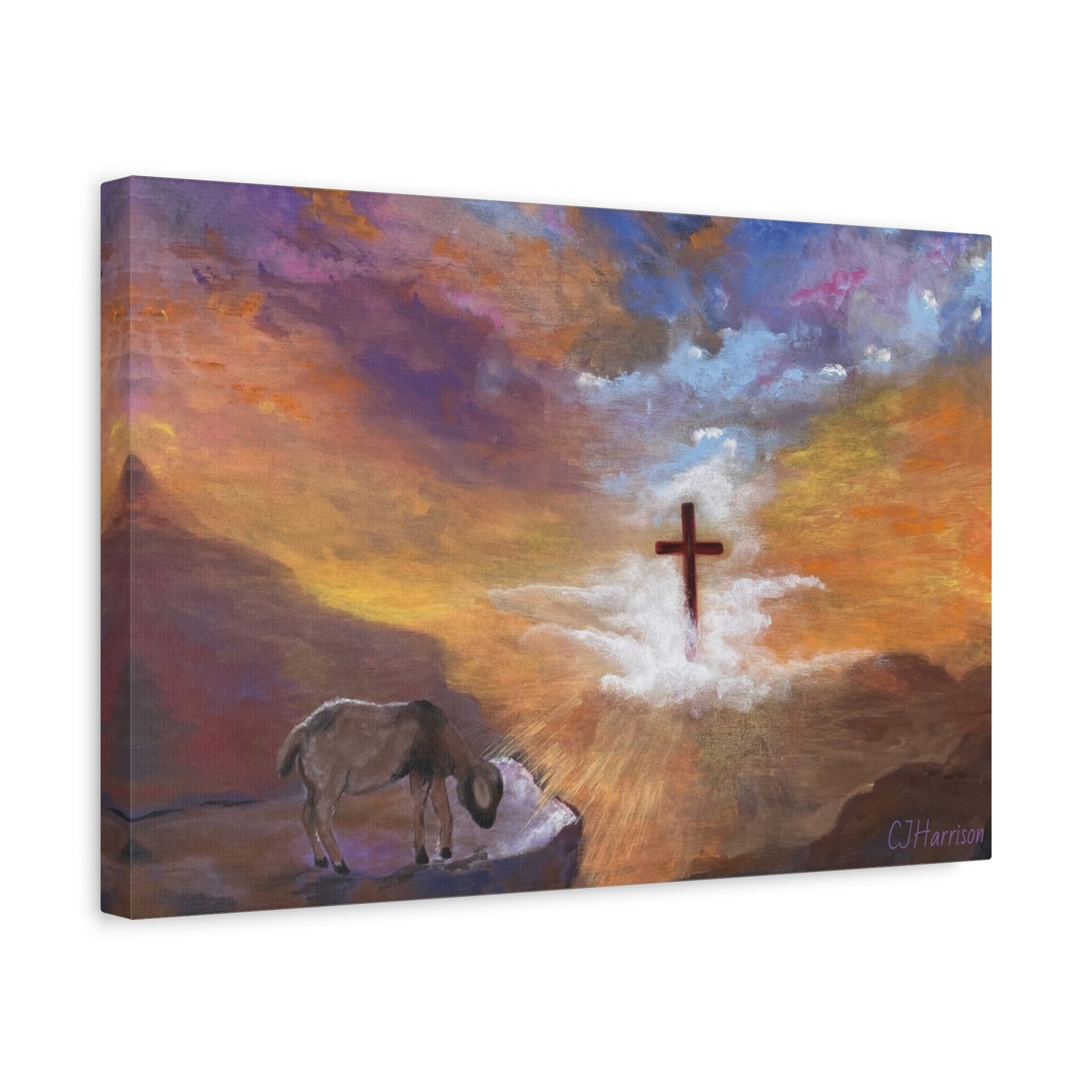 The Substitute, Lamb and Cross> Canvas Wall Art
