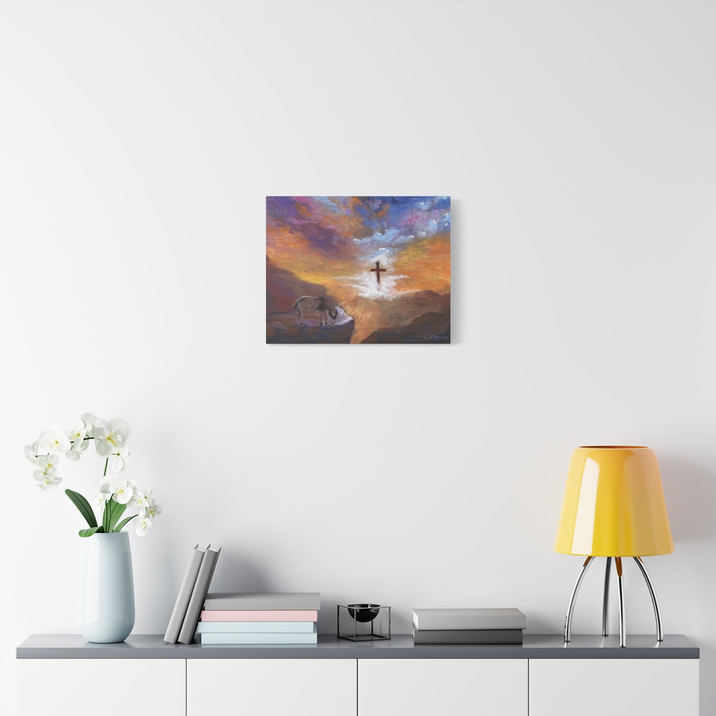 The Substitute, Lamb and Cross> Canvas Wall Art