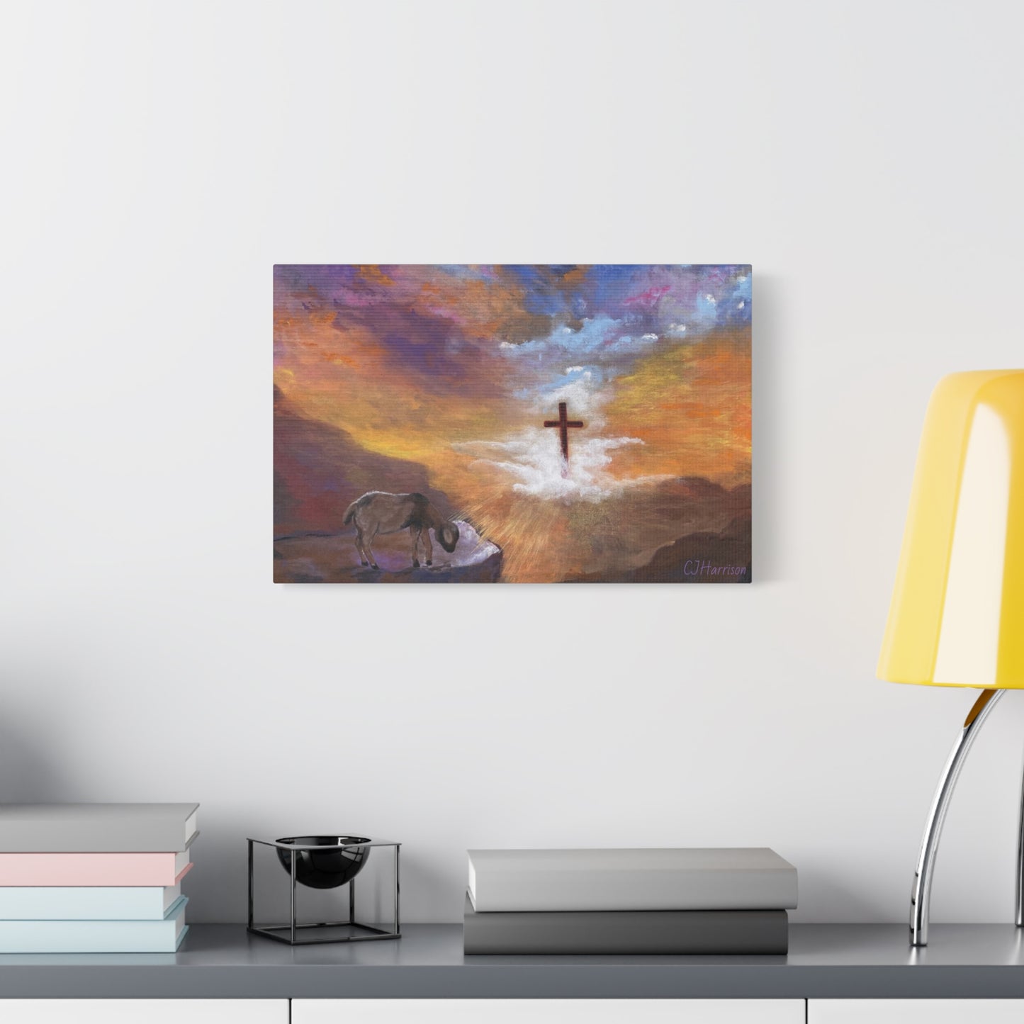The Substitute, Lamb and Cross> Canvas Wall Art