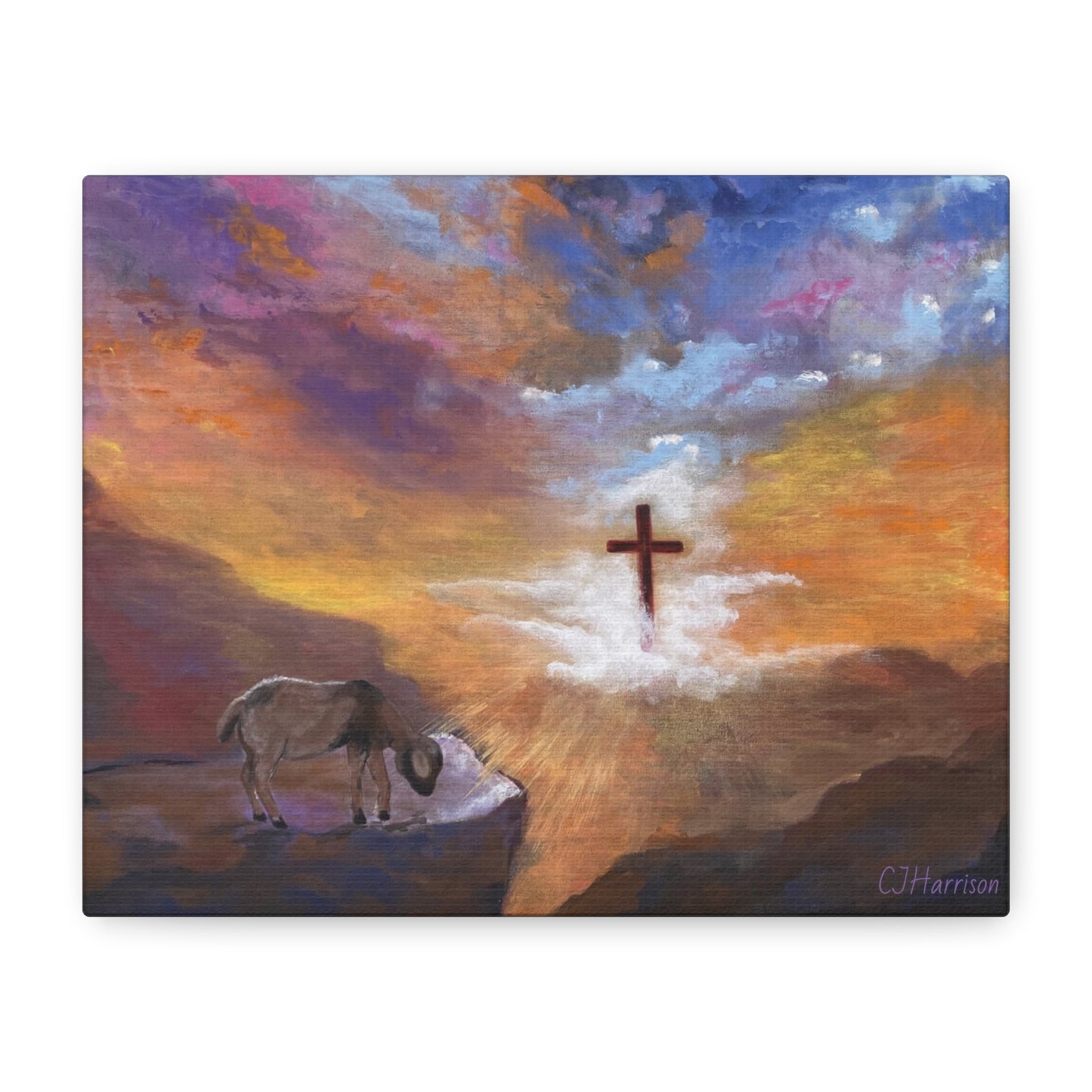 The Substitute, Lamb and Cross> Canvas Wall Art