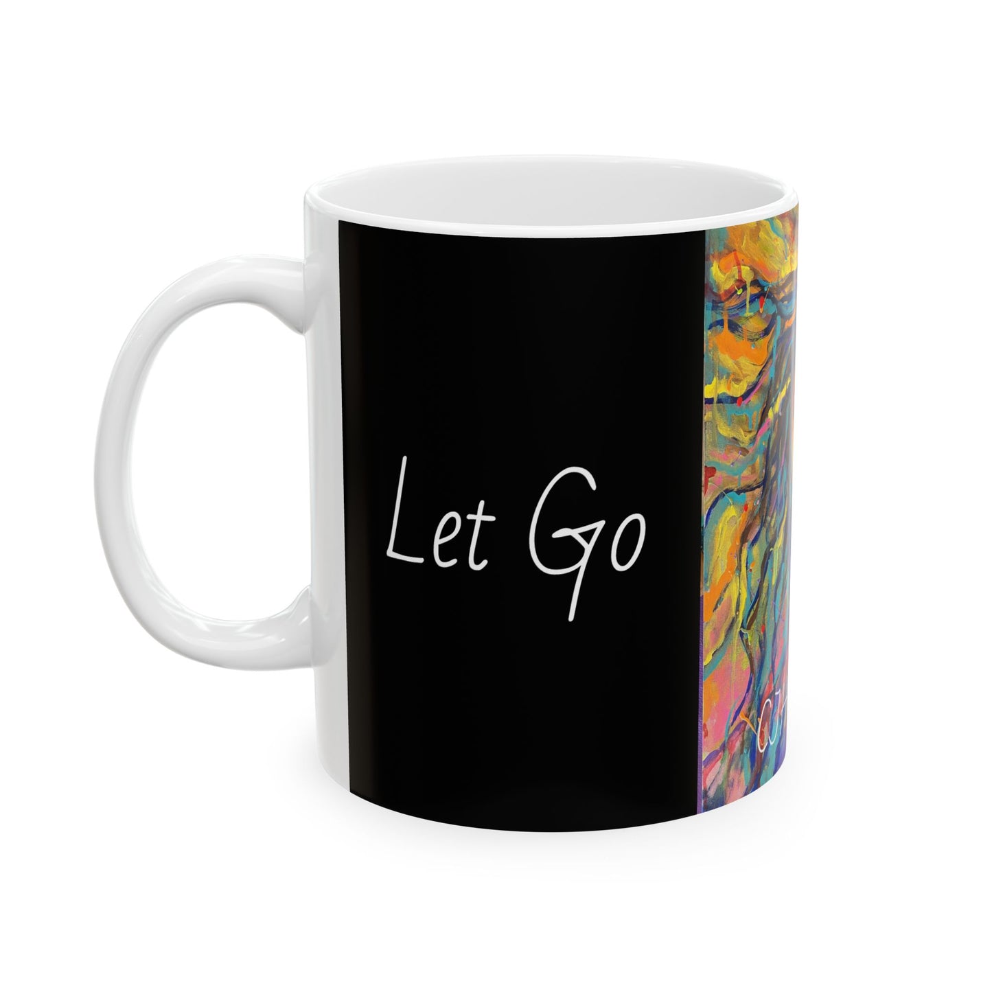 Let Go, Let's Go! Black Ceramic Mug, (11oz, 15oz)