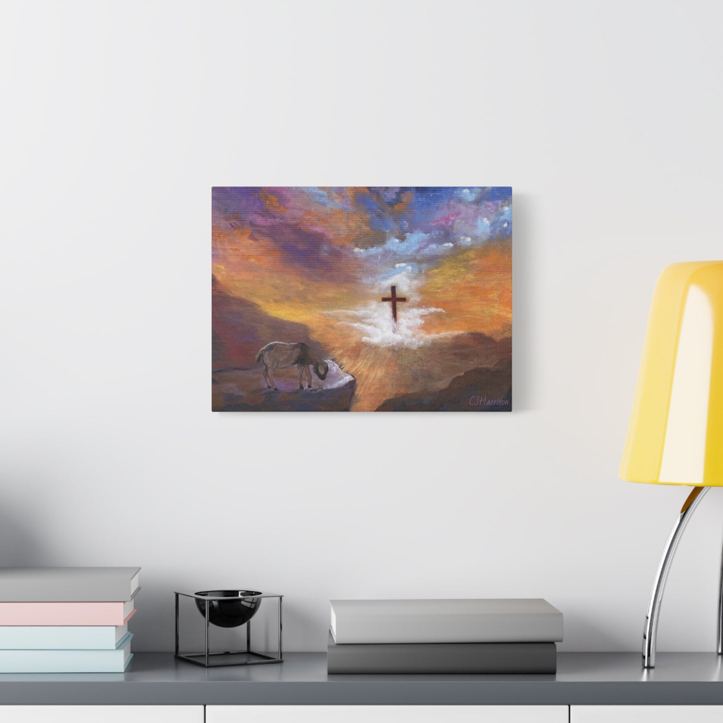 The Substitute, Lamb and Cross> Canvas Wall Art