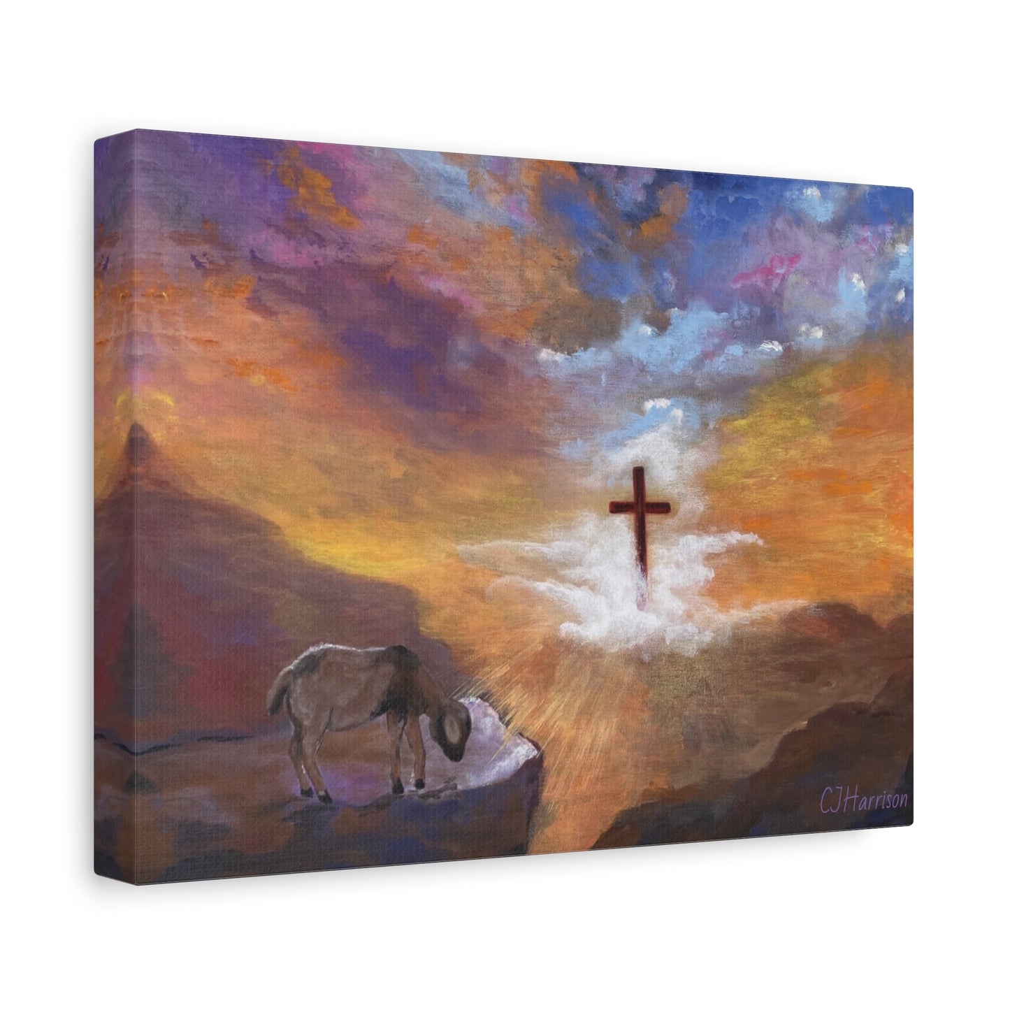 The Substitute, Lamb and Cross> Canvas Wall Art