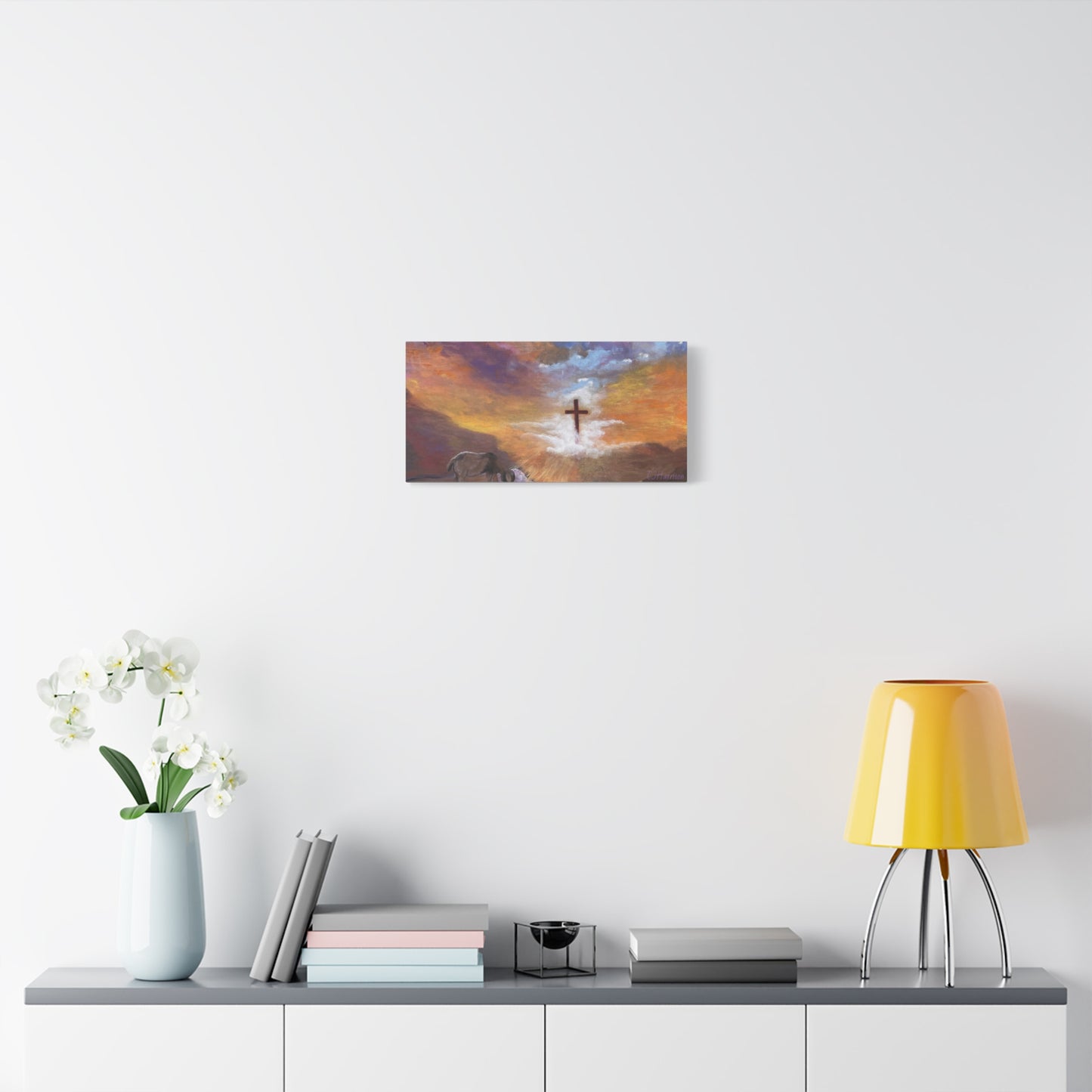 The Substitute, Lamb and Cross> Canvas Wall Art