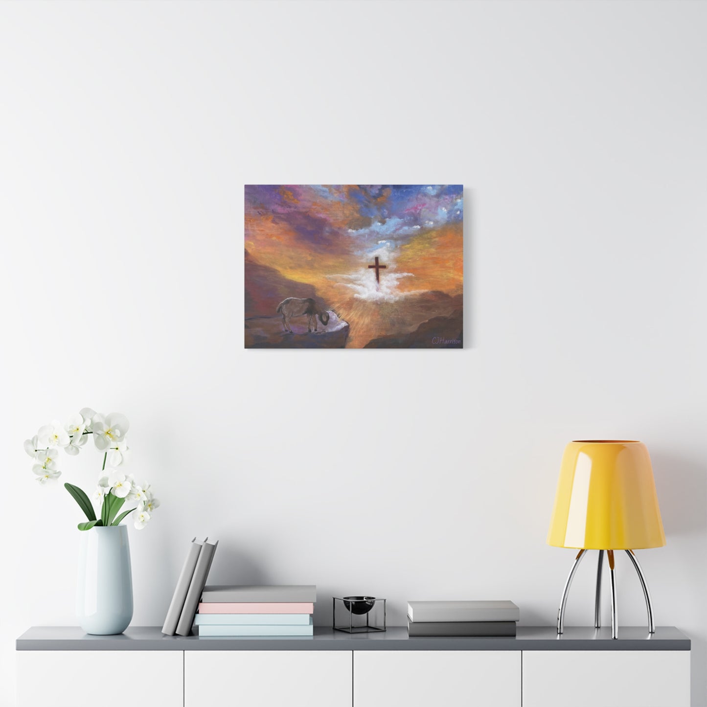 The Substitute, Lamb and Cross> Canvas Wall Art