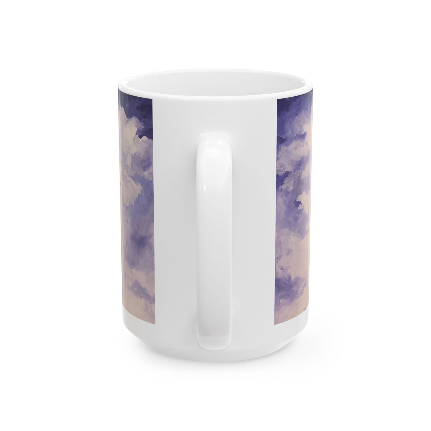 RISE , White Ceramic Mug, (11oz, 15oz)