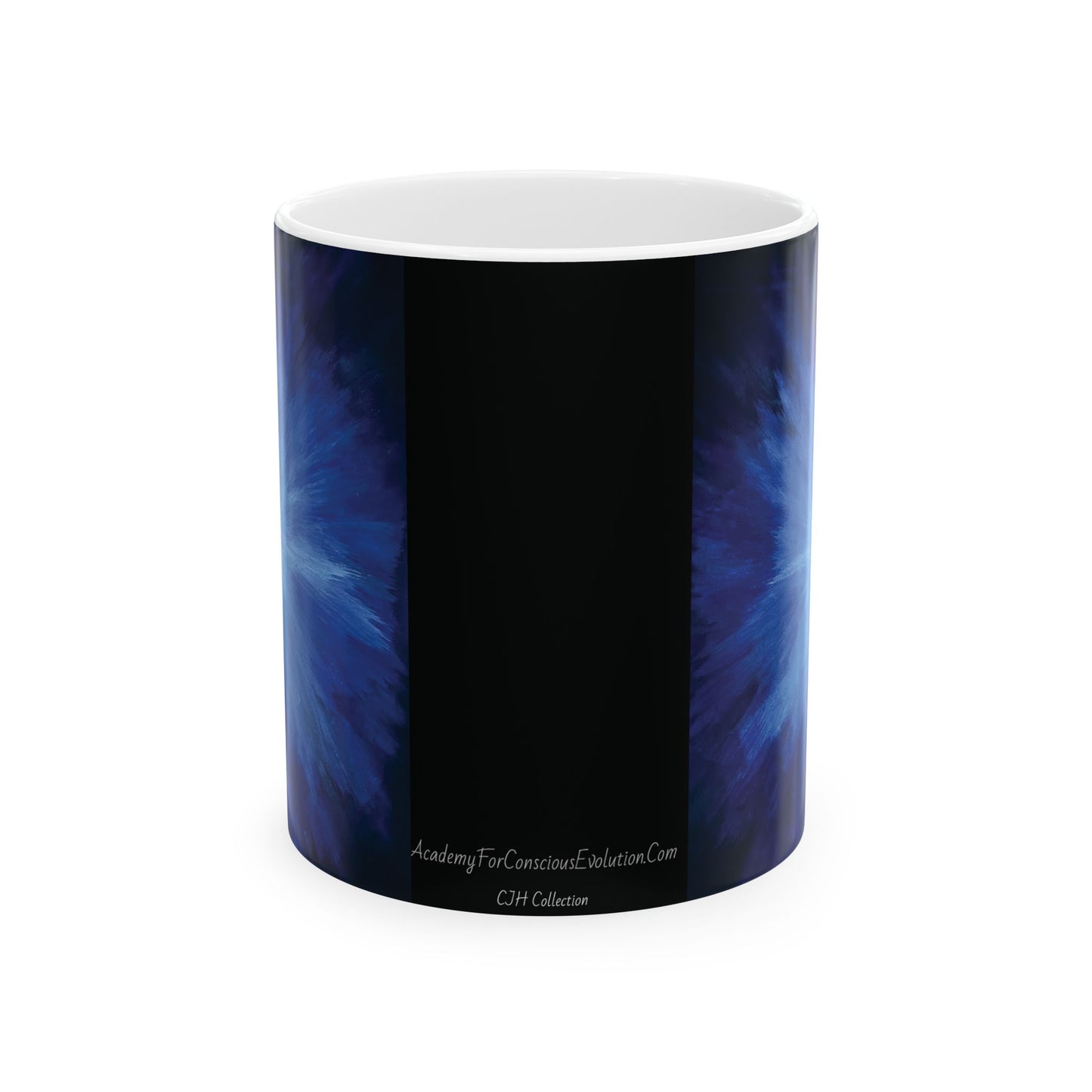 Blue Star , White Ceramic Mug, (11oz, 15oz)