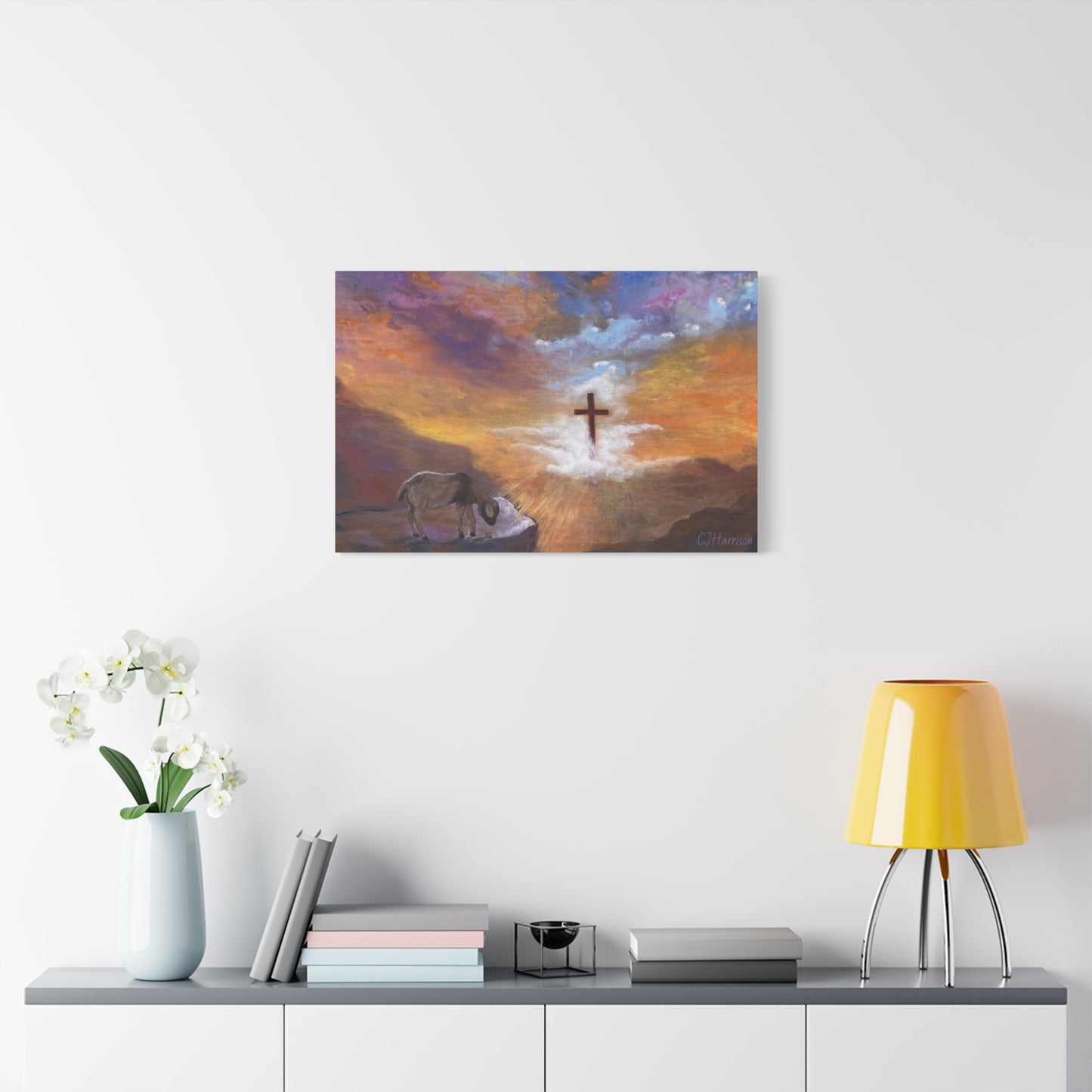 The Substitute, Lamb and Cross> Canvas Wall Art
