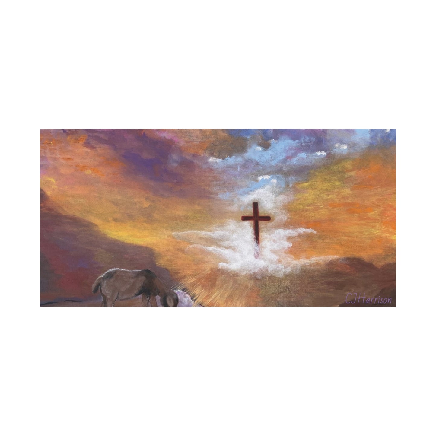 The Substitute, Lamb and Cross> Canvas Wall Art