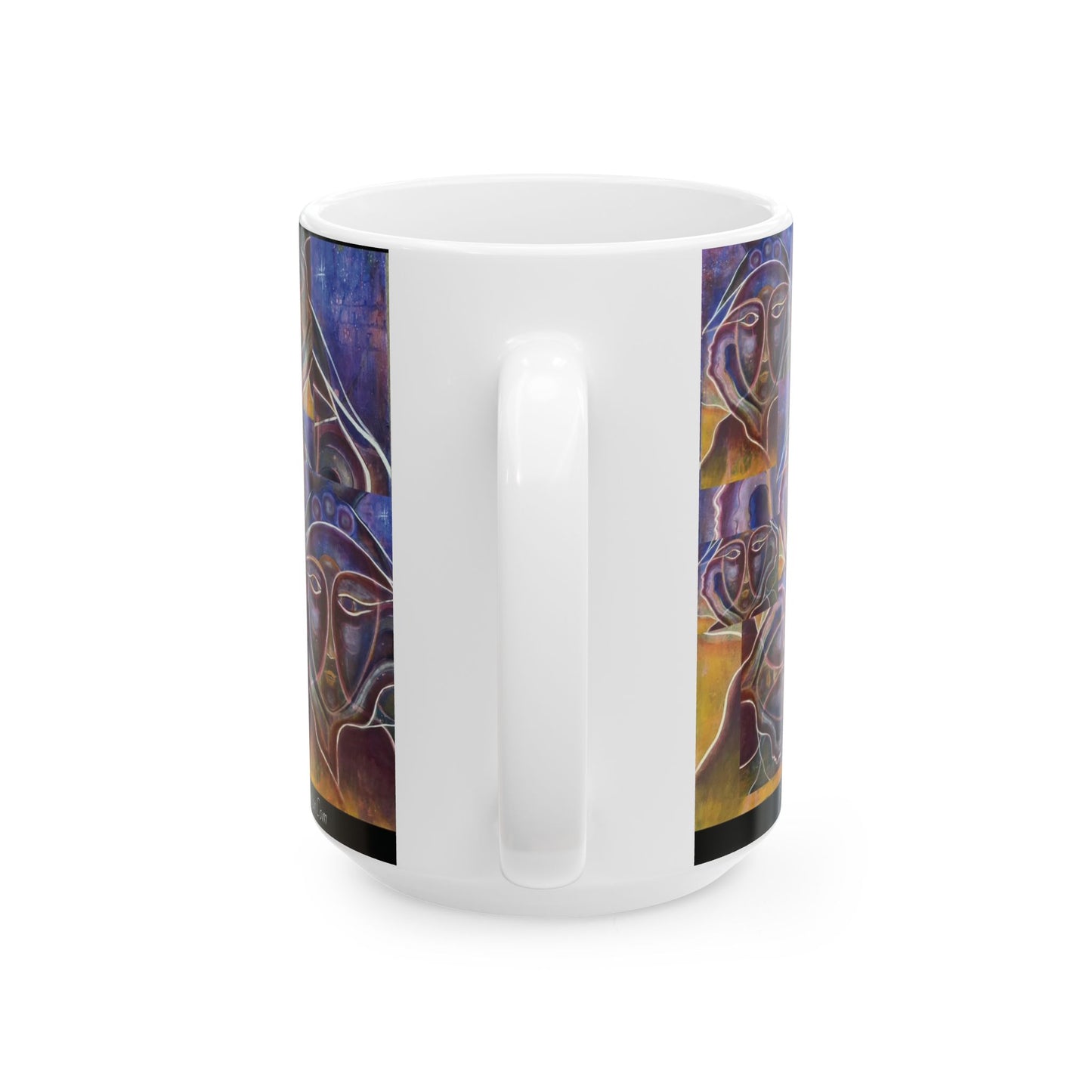 ASCEND , White Ceramic Mug, (11oz, 15oz)