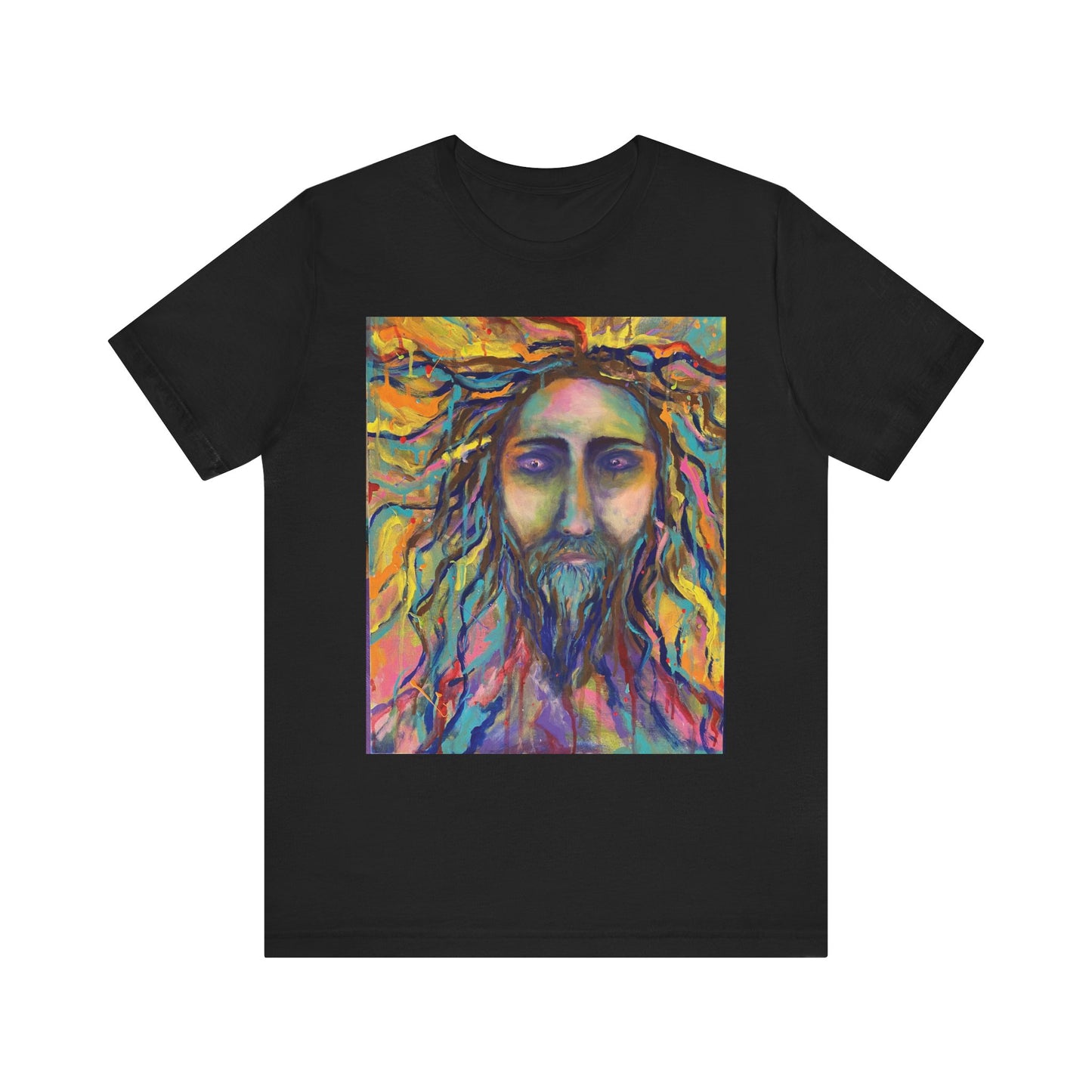 Artistic Unisex Short Sleeve Tee - Vibrant Spiritual Design