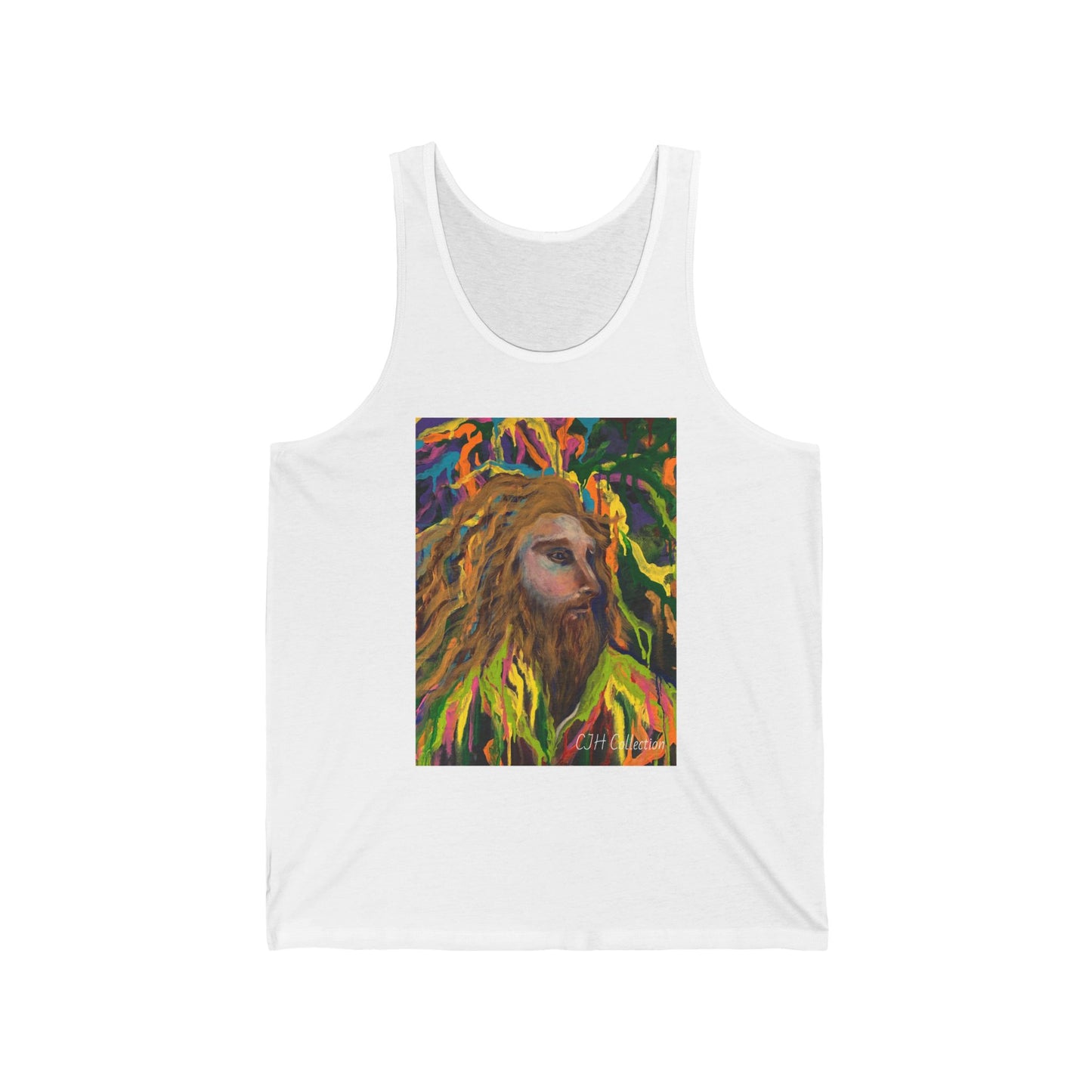 Change Maker, image on front Unisex Jersey Tank