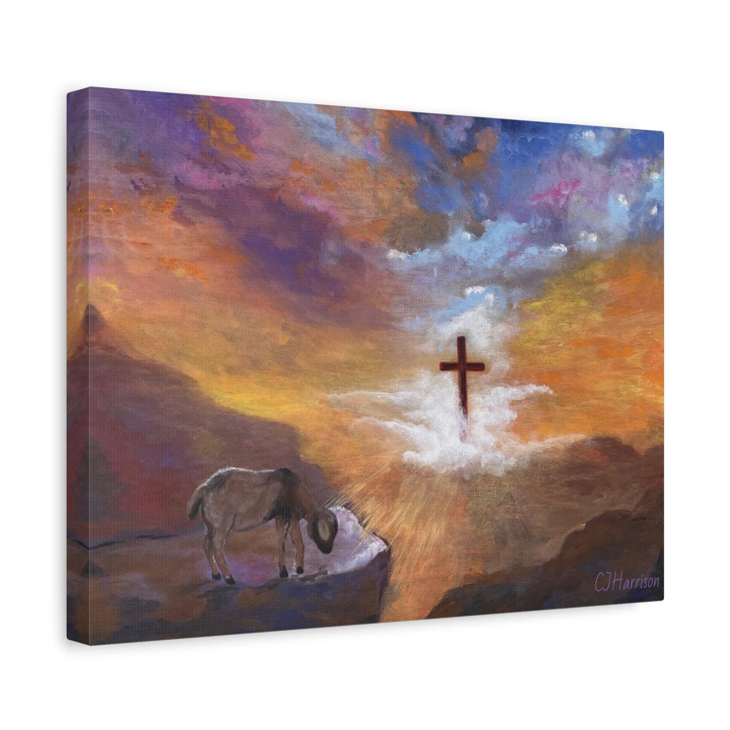 The Substitute, Lamb and Cross> Canvas Wall Art