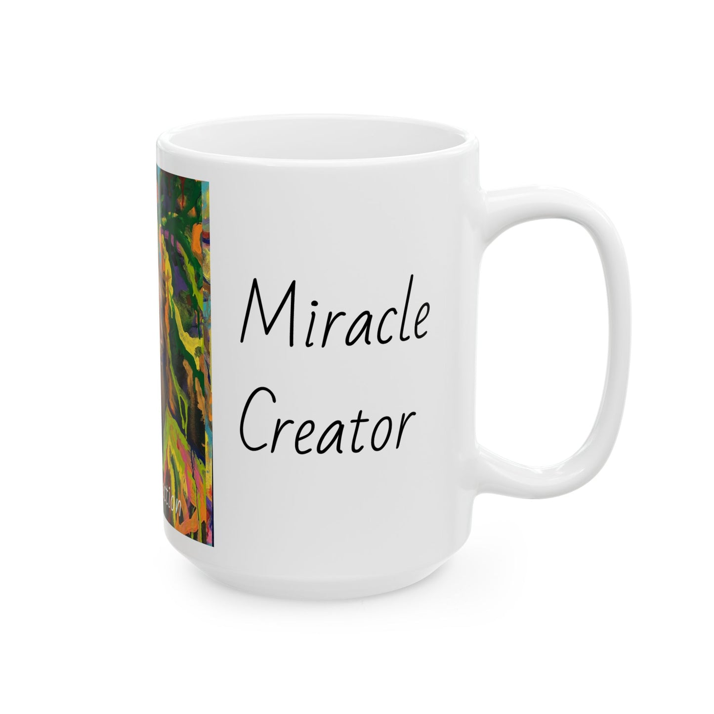 Change Maker Miracle Creator, White Ceramic Mug, (11oz, 15oz)