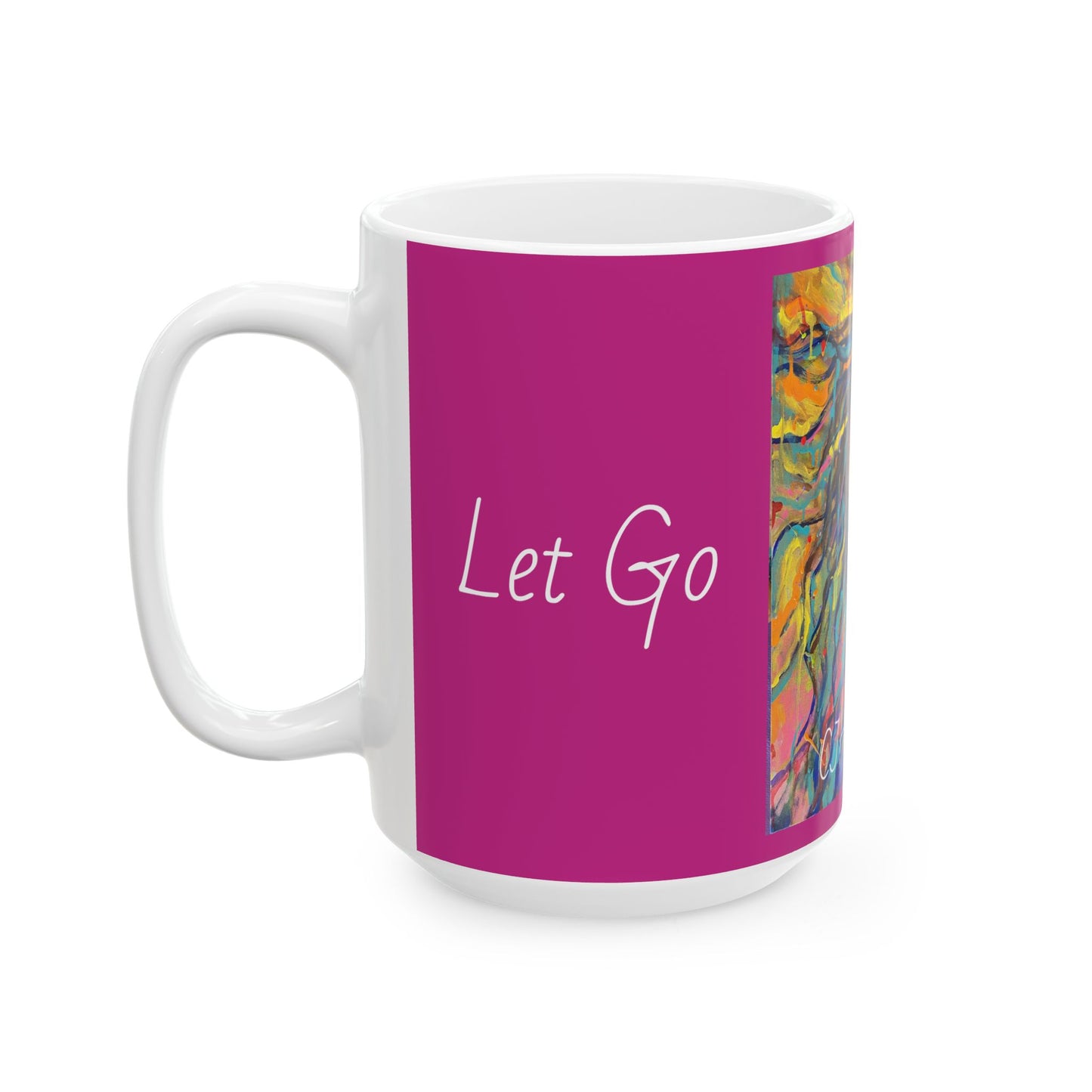Let Go, Let's Go! Hot Pink, Ceramic Mug, (11oz, 15oz)