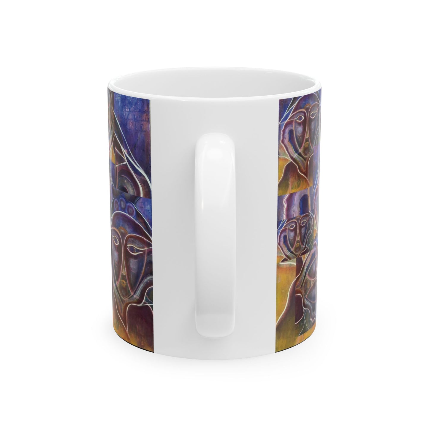 ASCEND , White Ceramic Mug, (11oz, 15oz)
