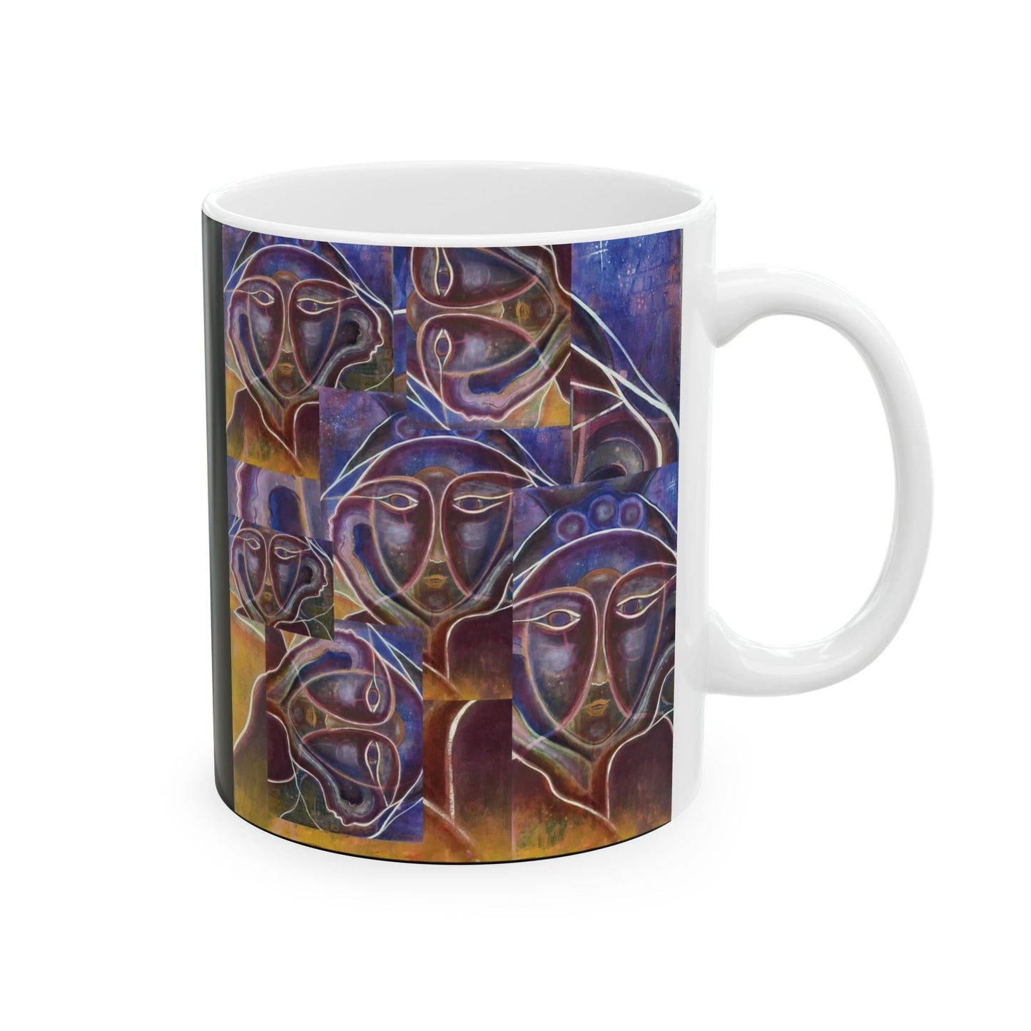 ASCEND , White Ceramic Mug, (11oz, 15oz)