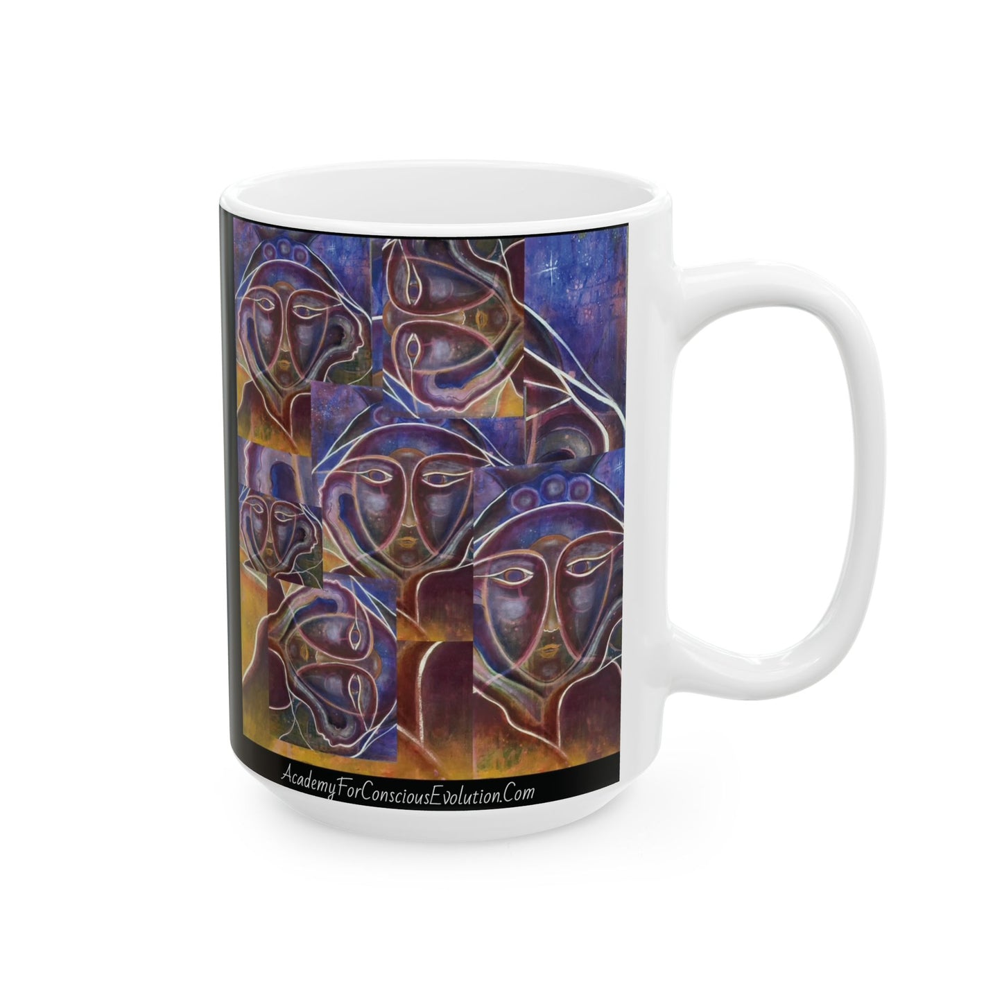 ASCEND , White Ceramic Mug, (11oz, 15oz)