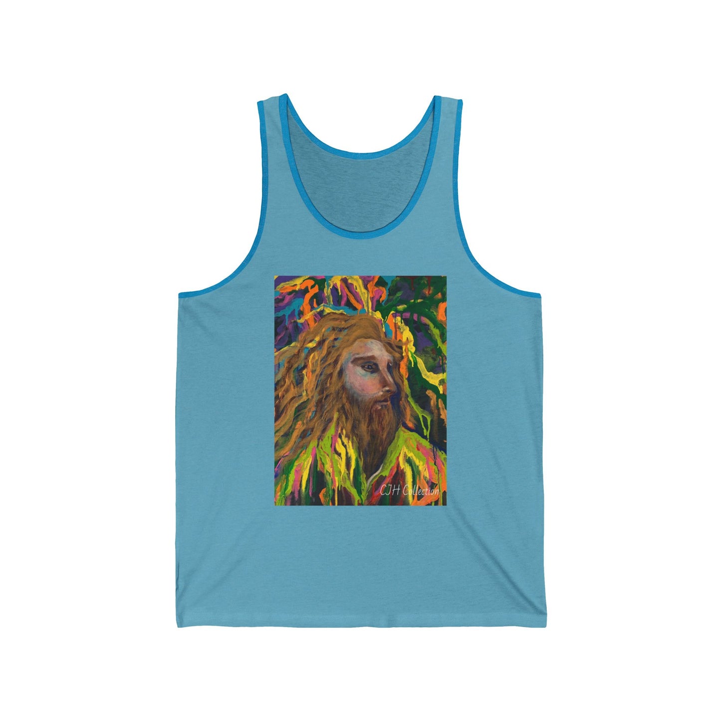 Change Maker, image on front Unisex Jersey Tank