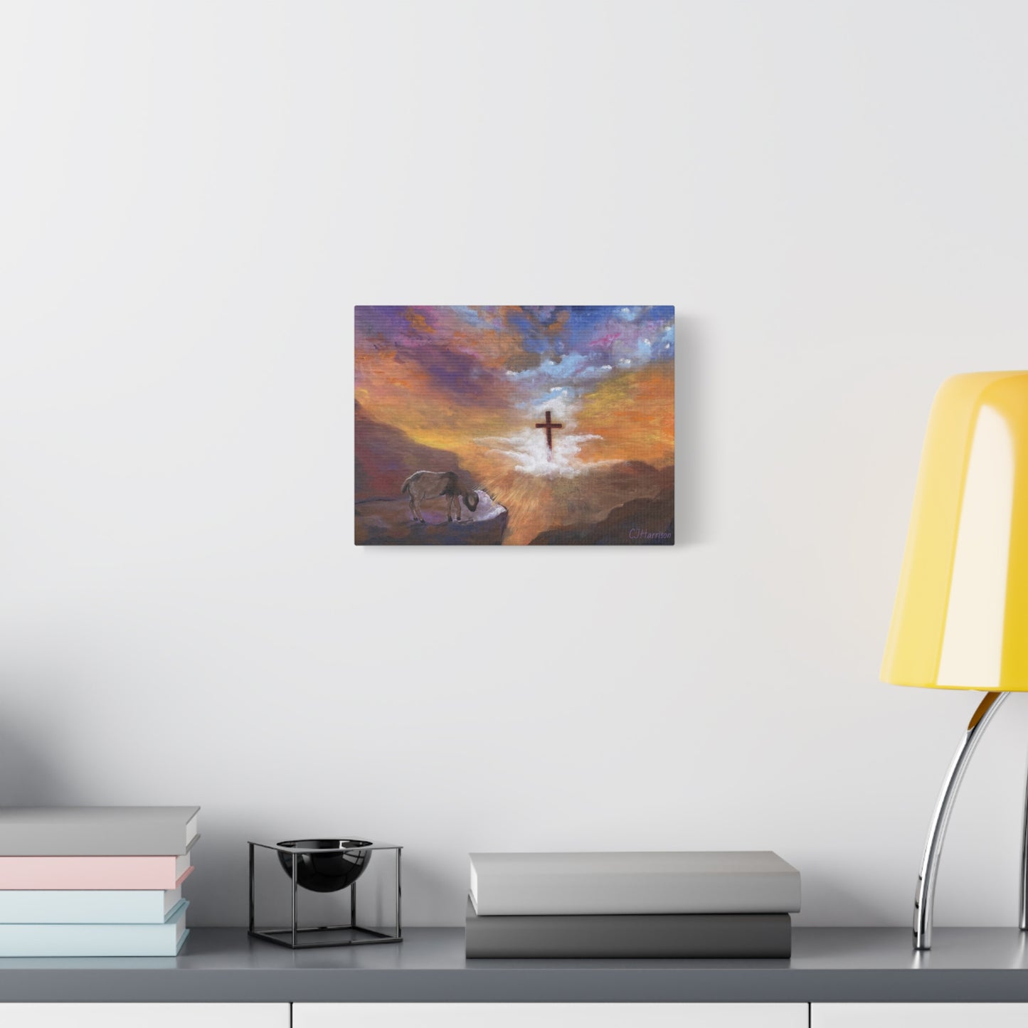The Substitute, Lamb and Cross> Canvas Wall Art