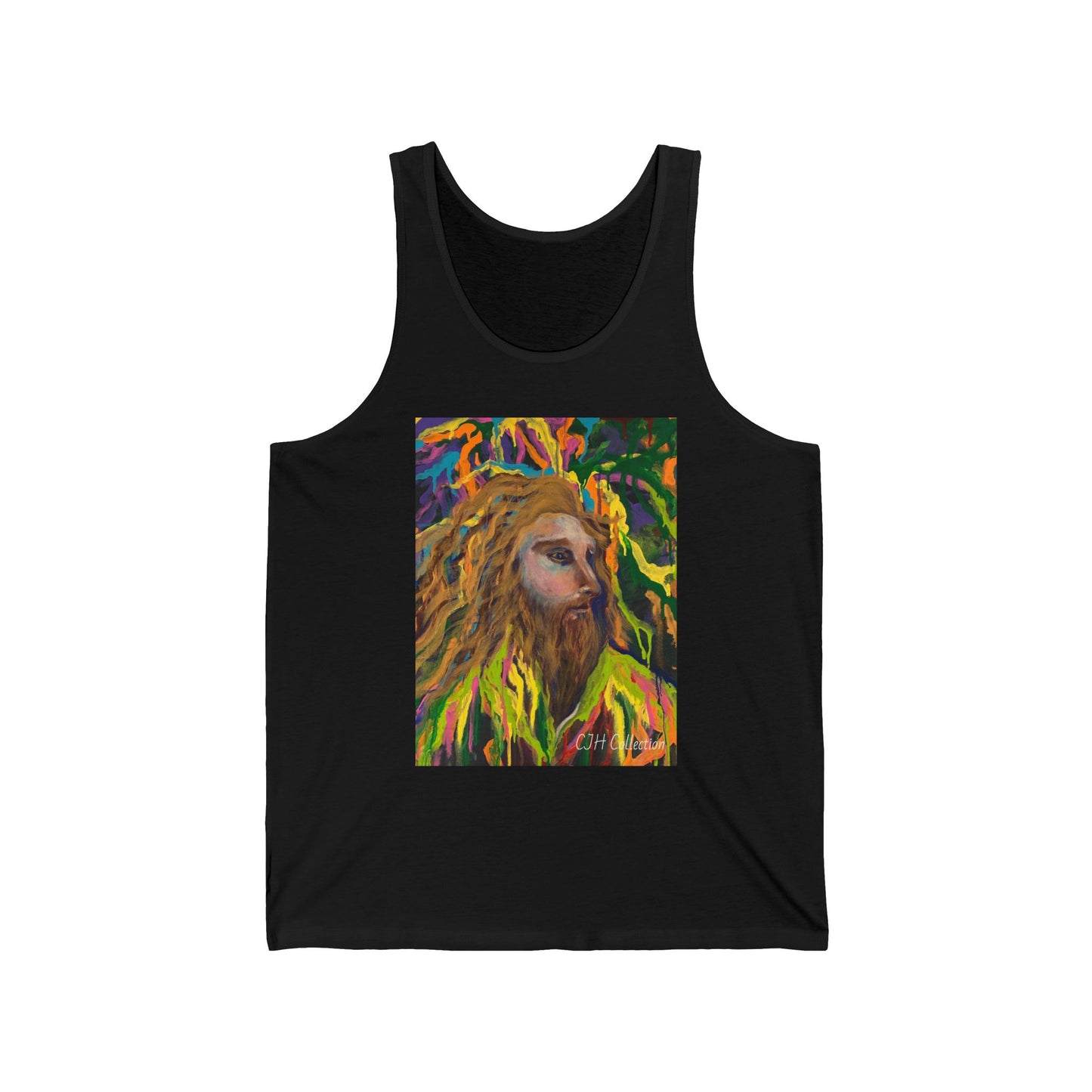 Change Maker, image on front Unisex Jersey Tank