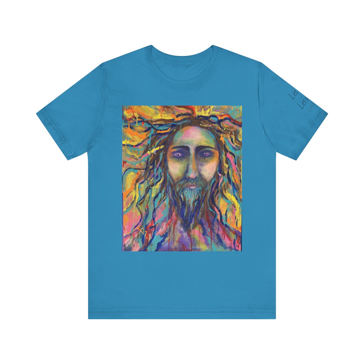 Artistic Unisex Short Sleeve Tee - Vibrant Spiritual Design