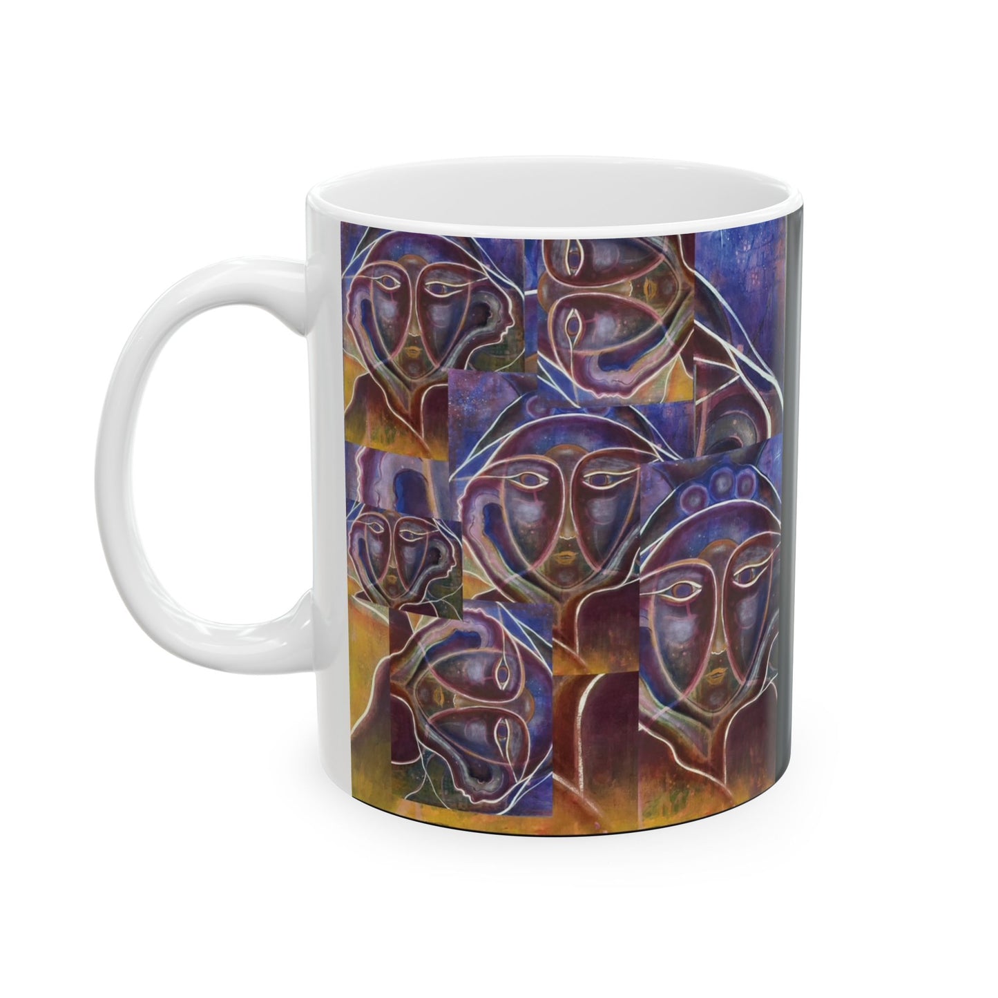 ASCEND , White Ceramic Mug, (11oz, 15oz)