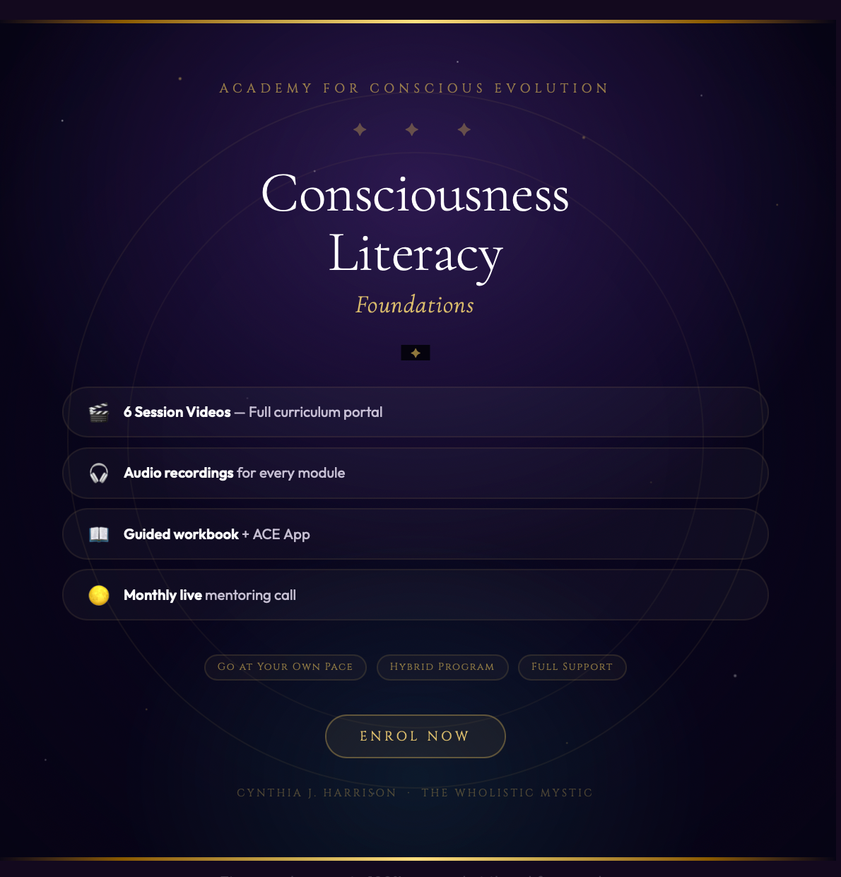 Consciousness Literacy Foundations